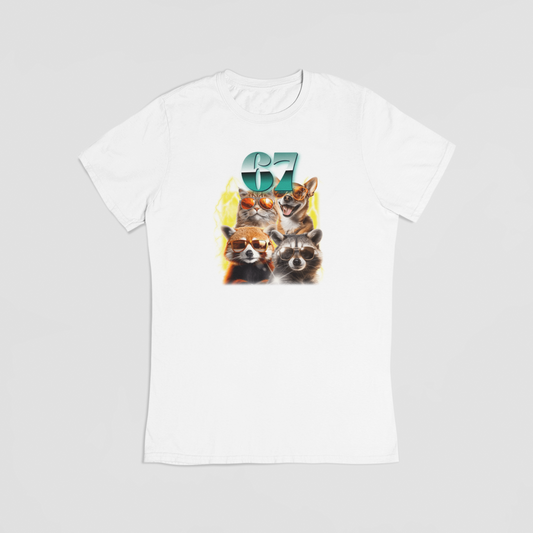 6-7 hvid T-shirt