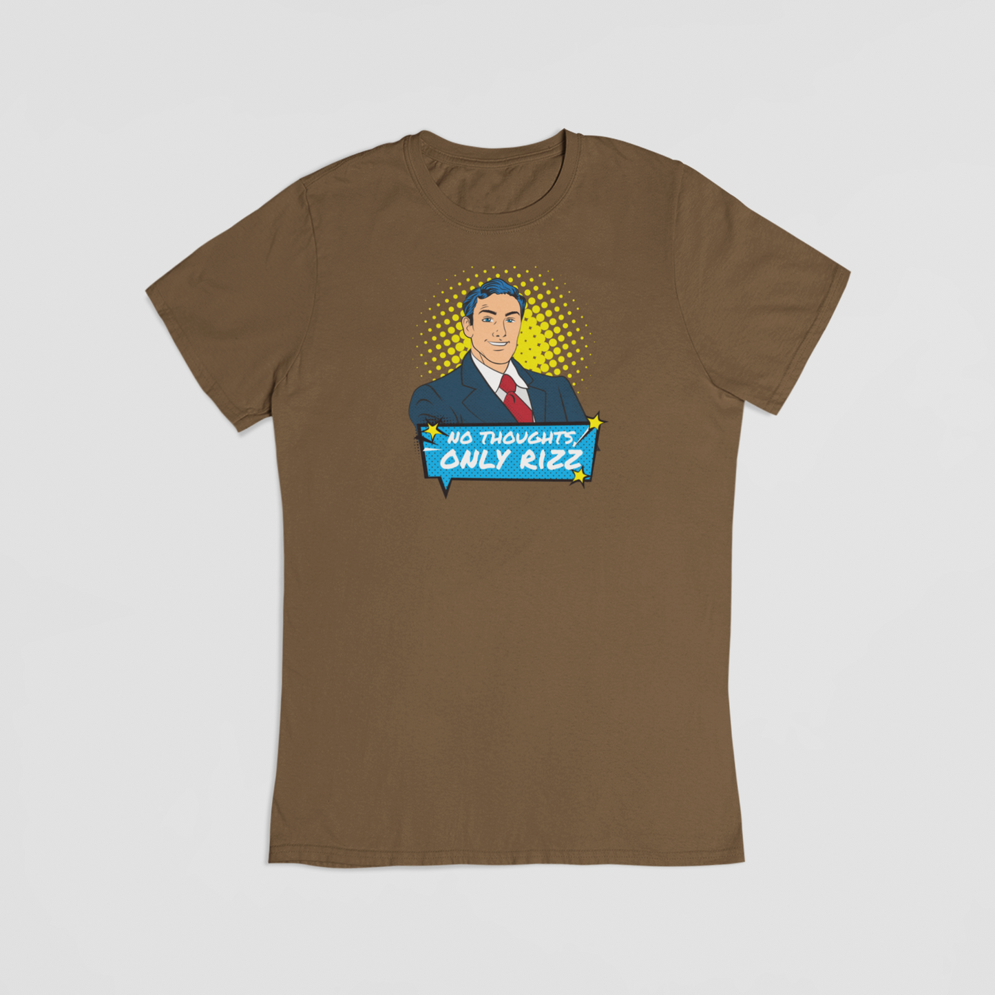 No thoughs, only rizz brun T-shirt