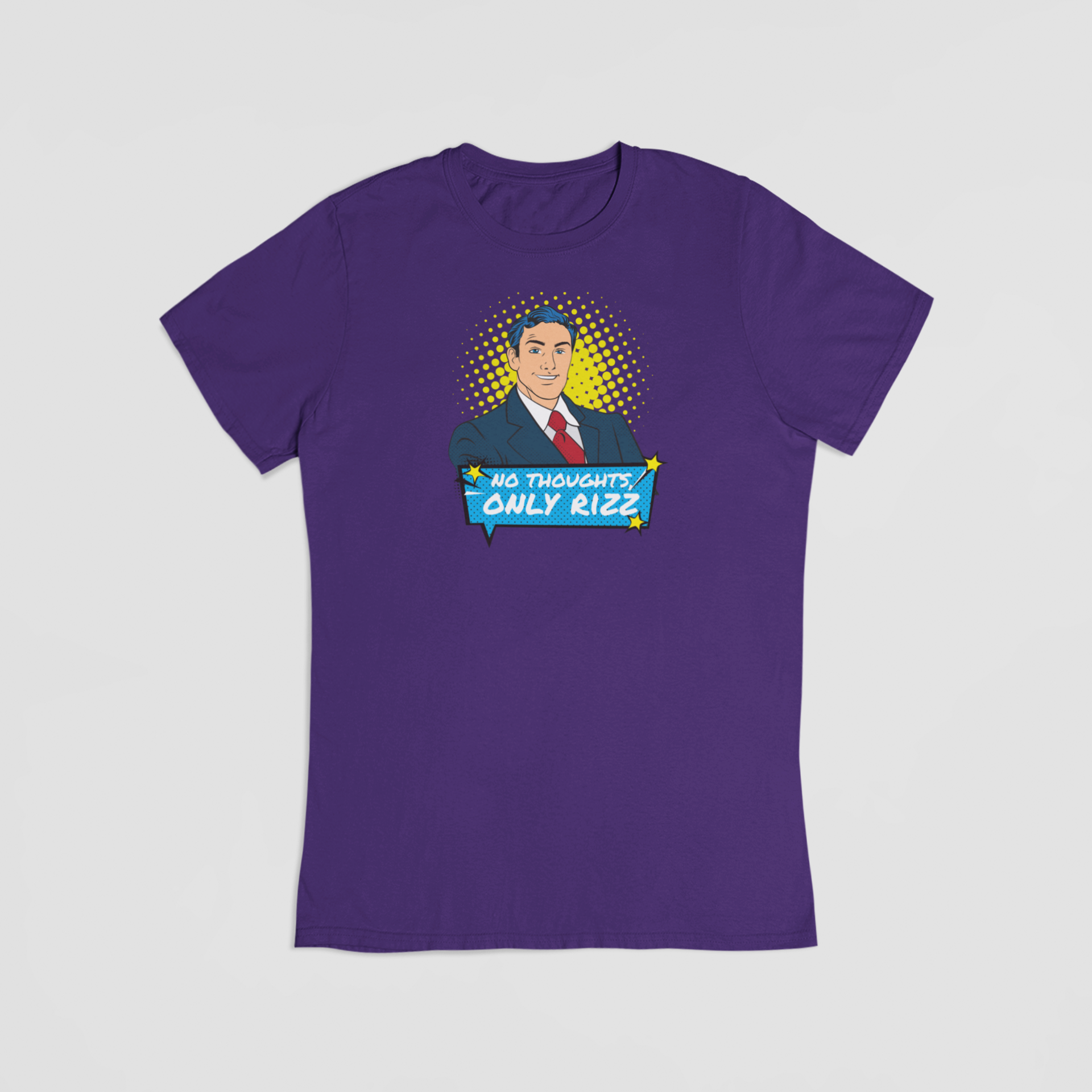 No thoughs, only rizz lilla T-shirt