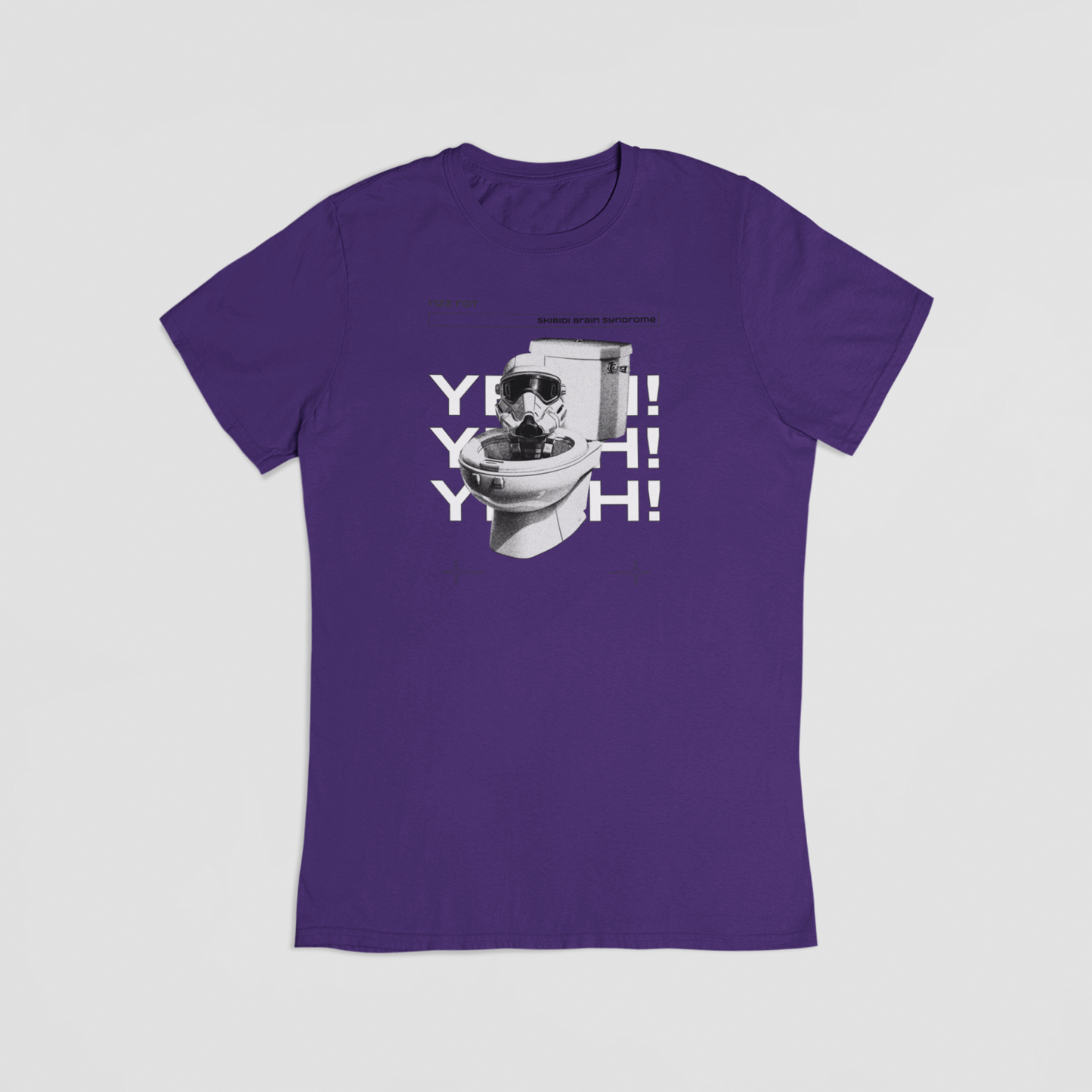 Skibidi Toilet lilla T-shirt
