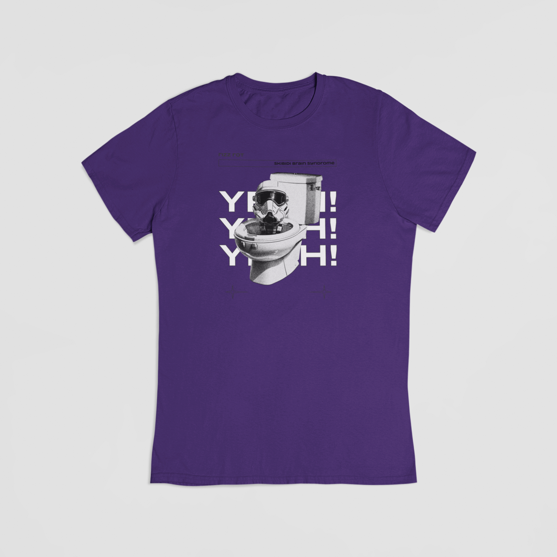 Skibidi Toilet lilla T-shirt