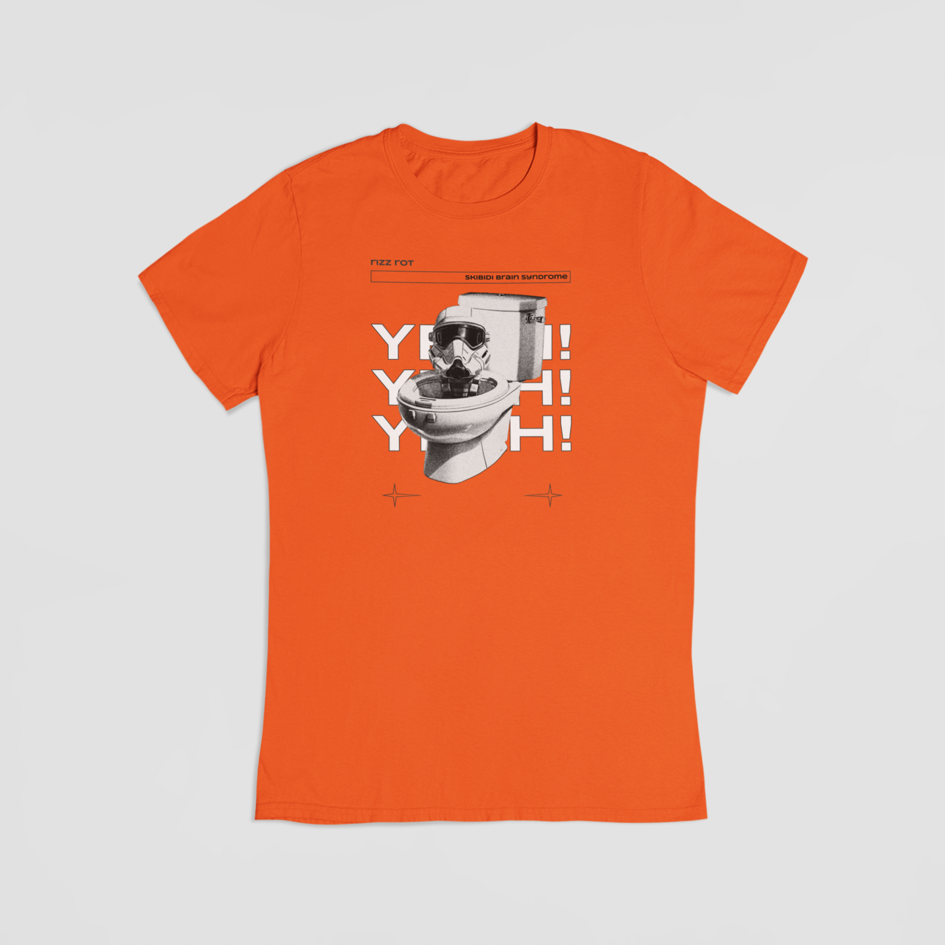 Skibidi Toilet orange T-shirt