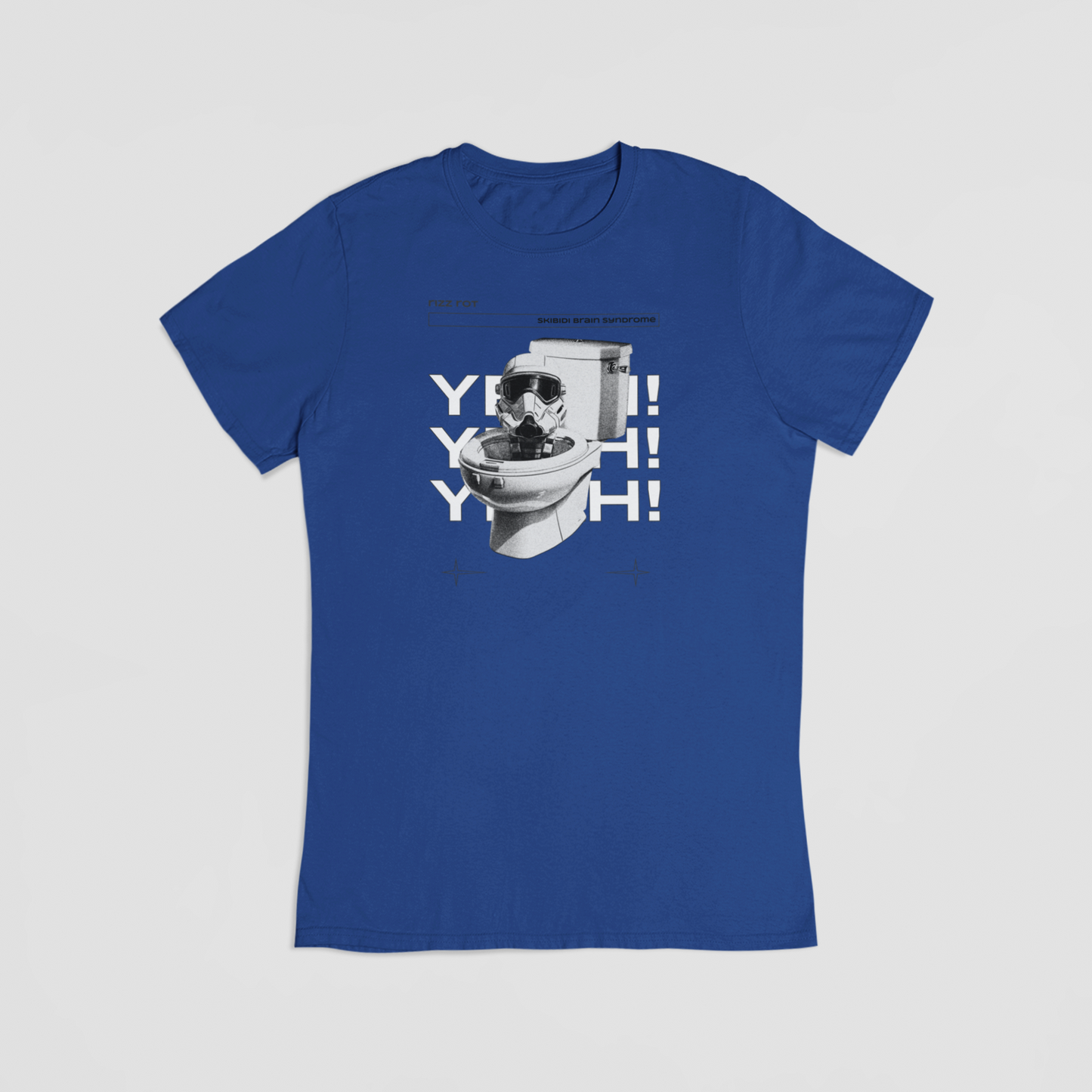 Skibidi Toilet blå T-shirt