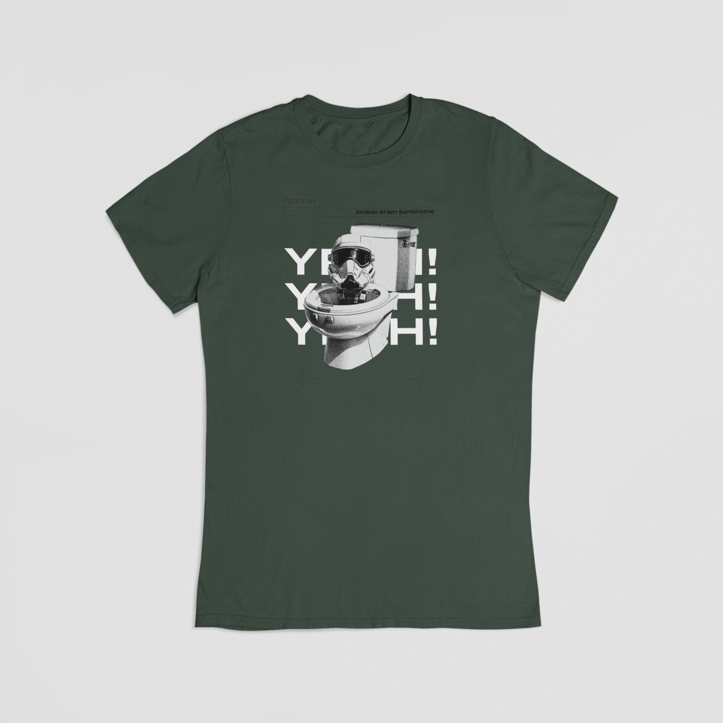 Skibidi Toilet grøn T-shirt