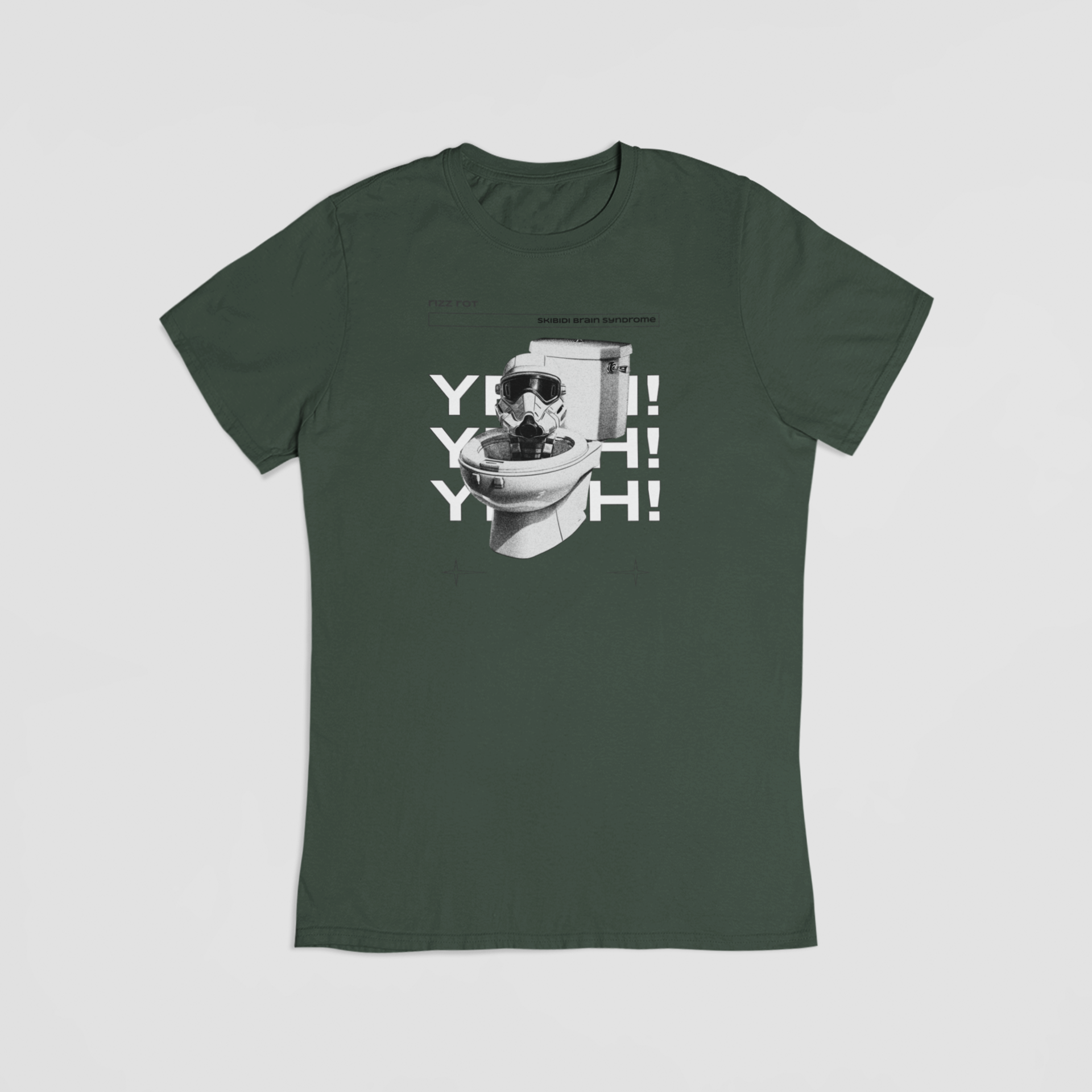 Skibidi Toilet grøn T-shirt