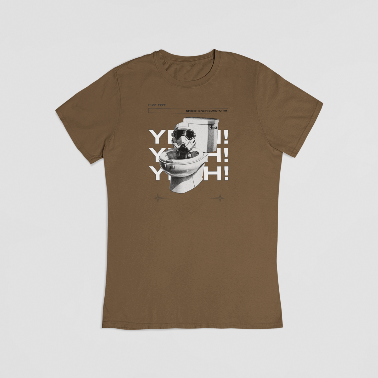 Skibidi Toilet brun T-shirt