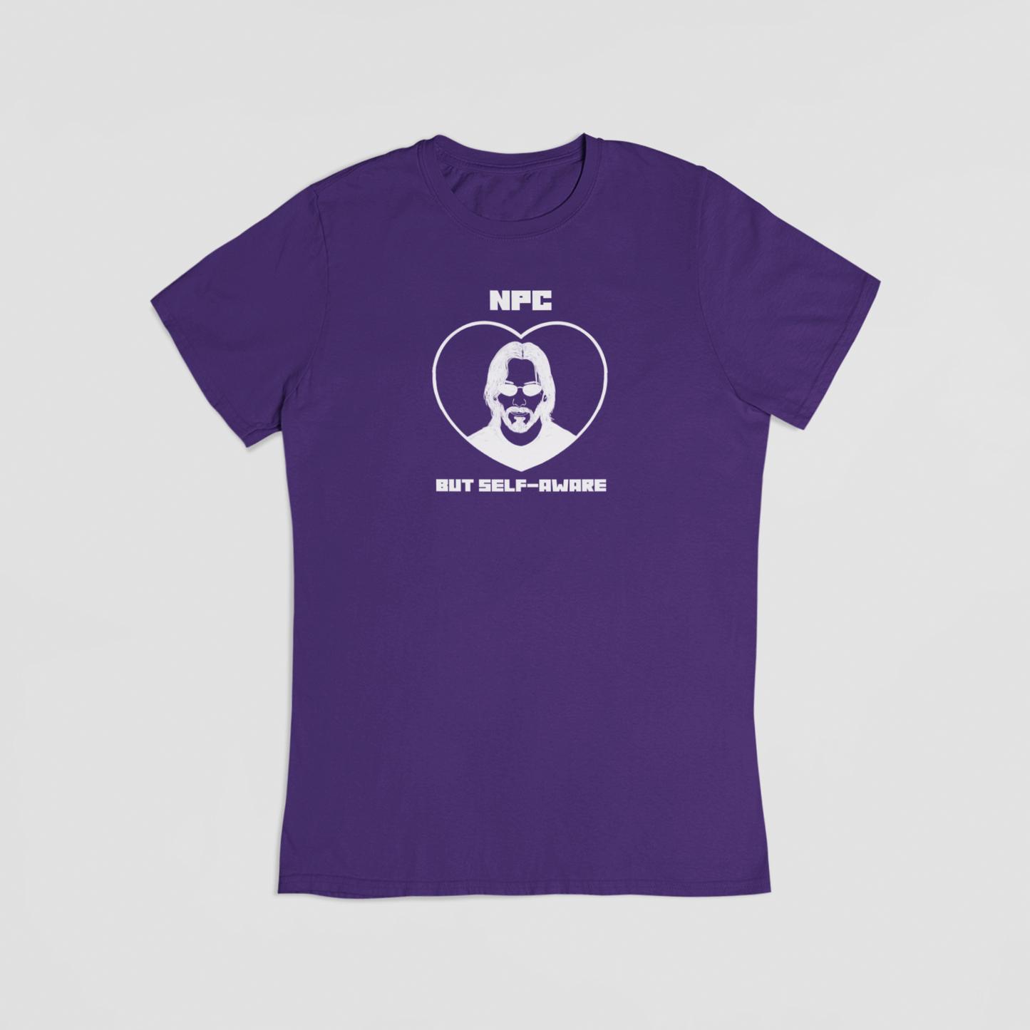 NPC – BUT SEFL AWARE lilla T-shirt