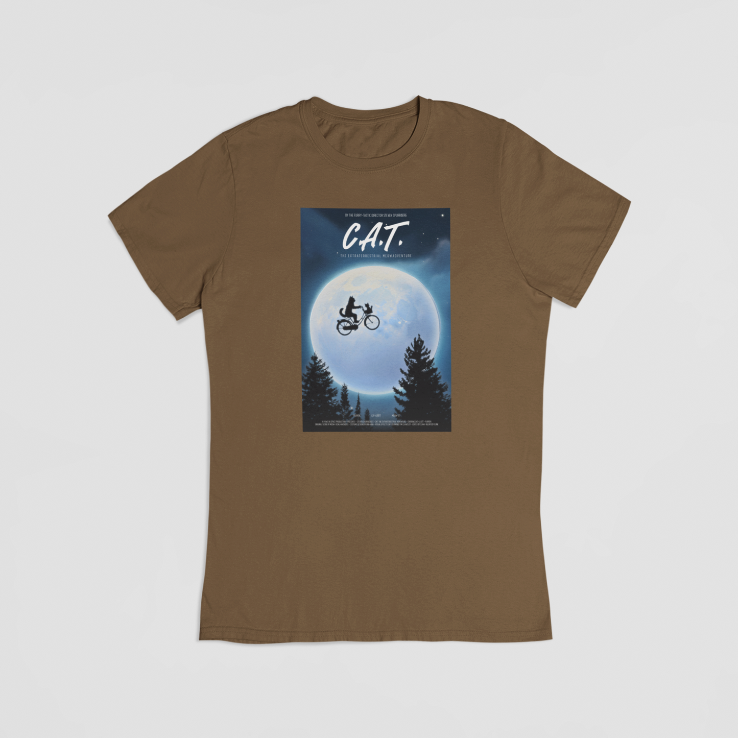 E.T. cat brun T-shirt