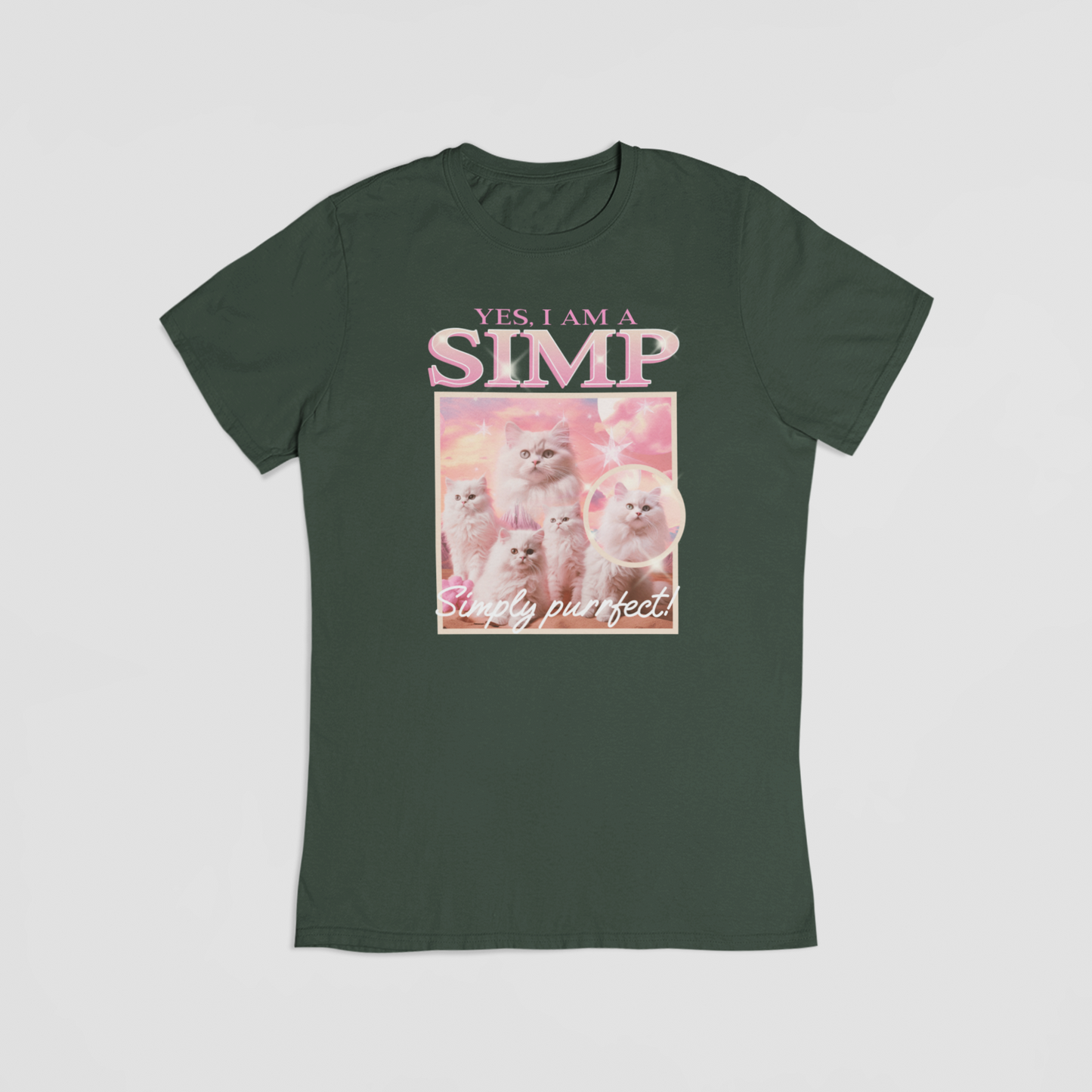 Yes i am a simp grøn T-shirt