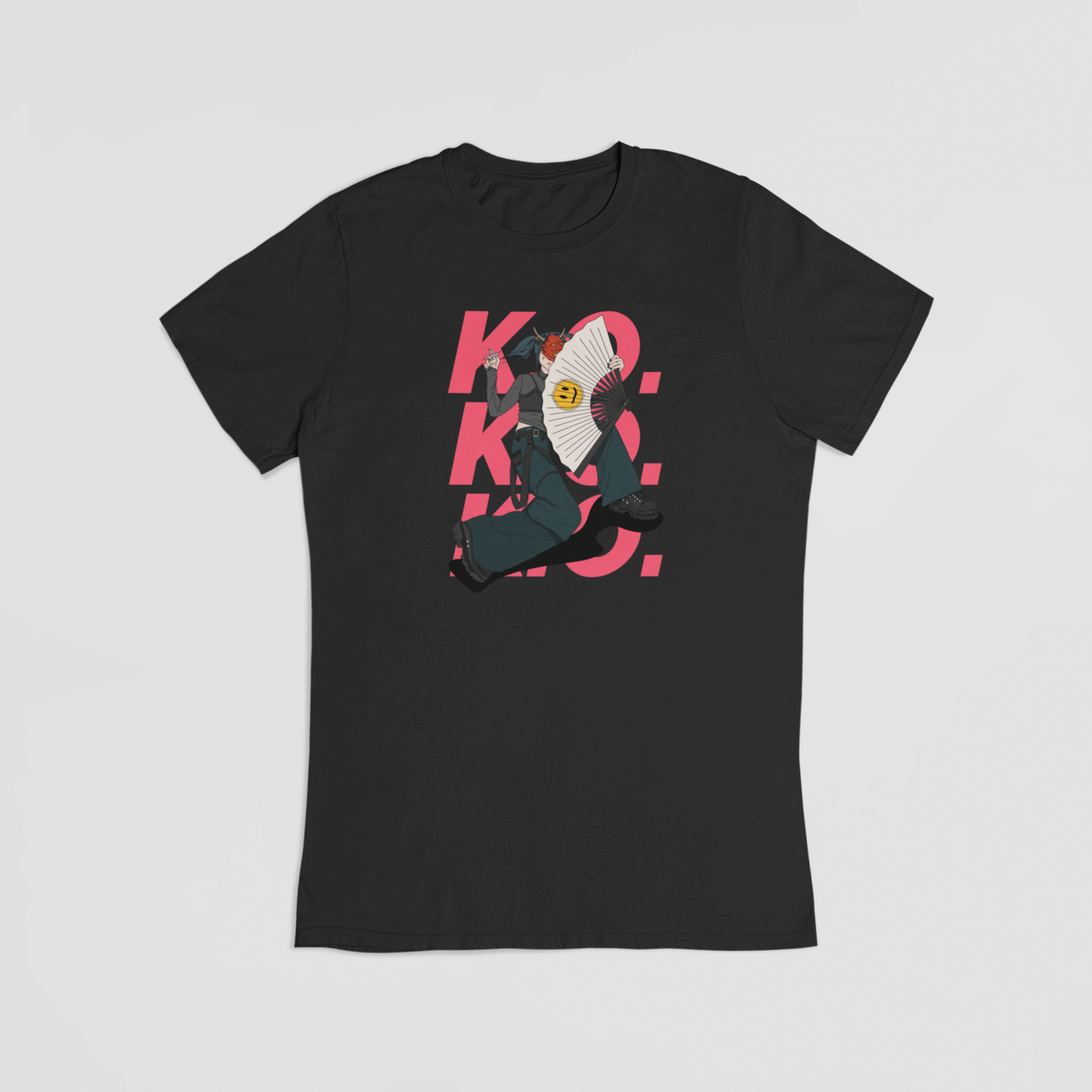 Ninja kvinde sort-shirt