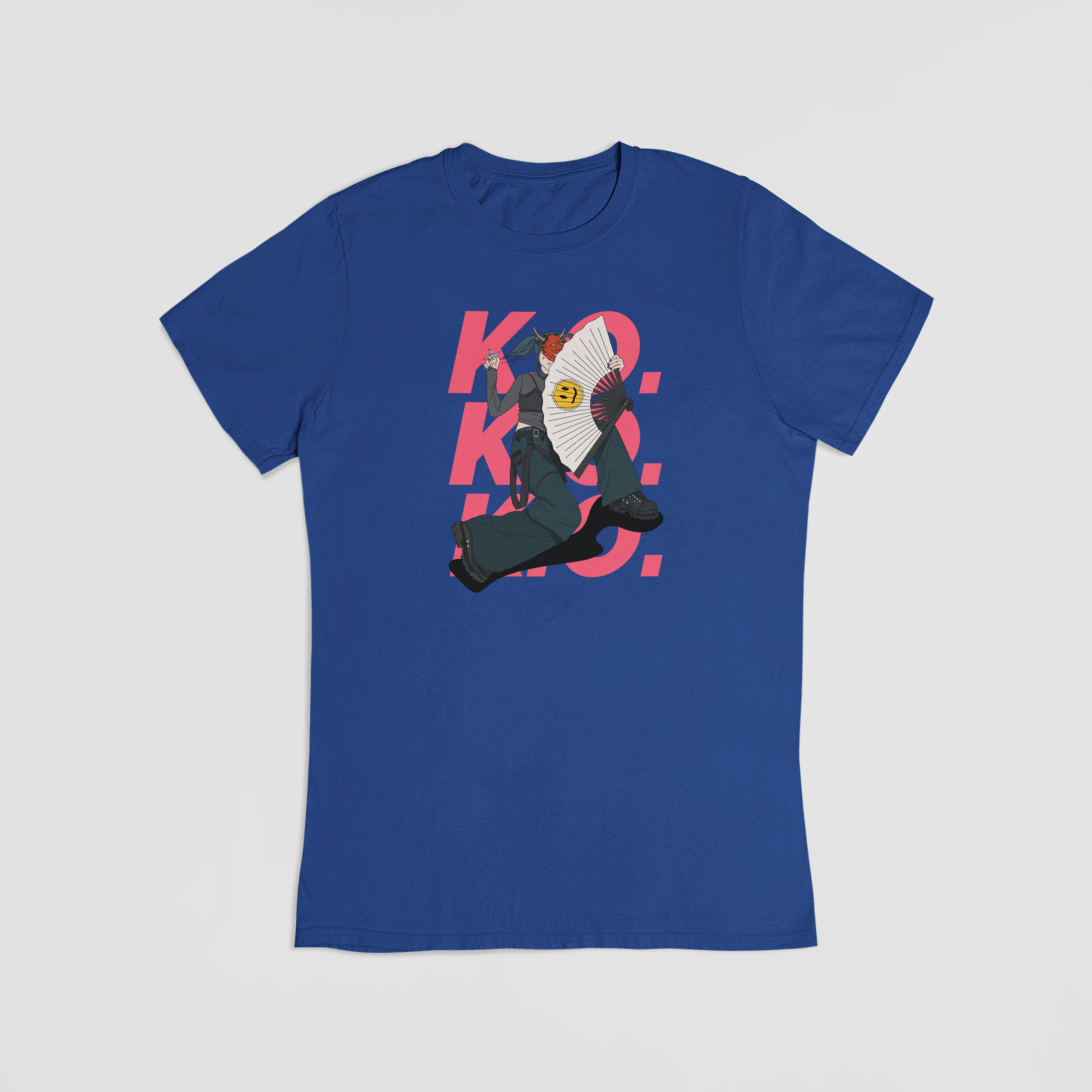 Ninja kvinde blå T-shirt