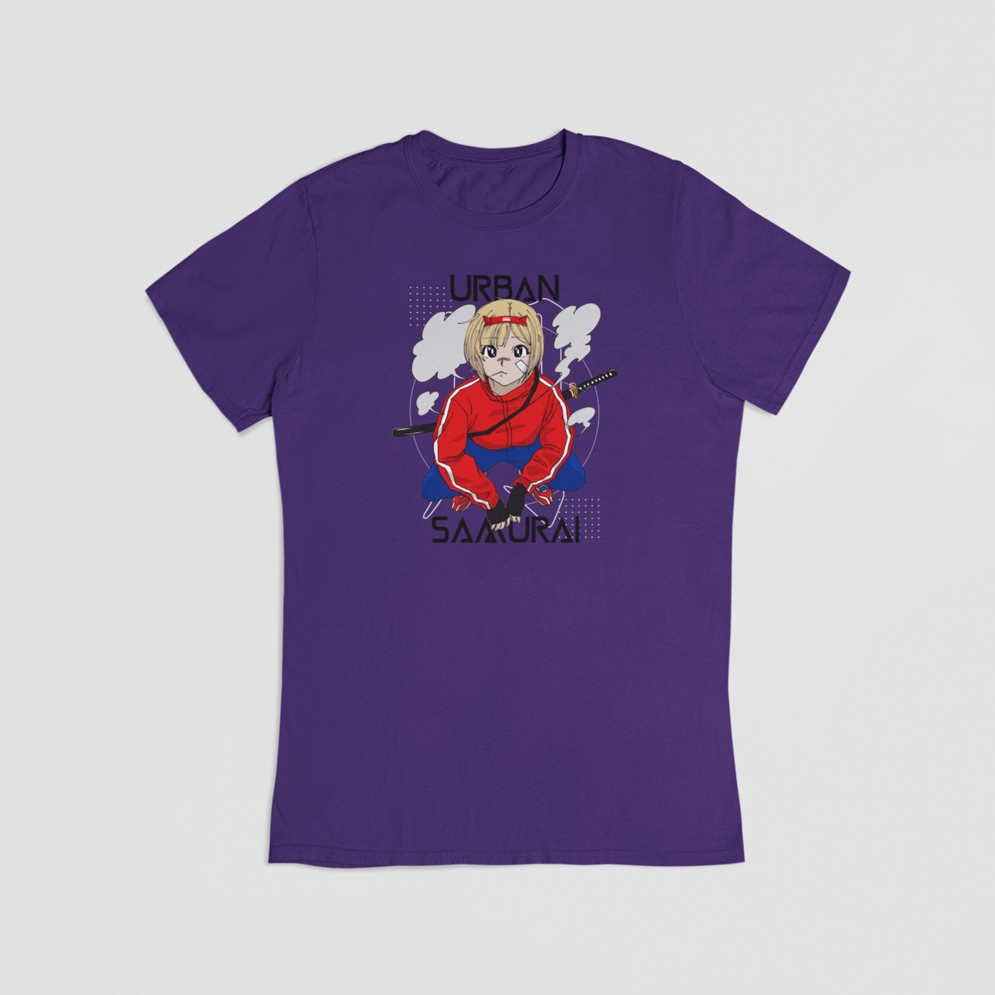 Urban samurai lilla T-shirt