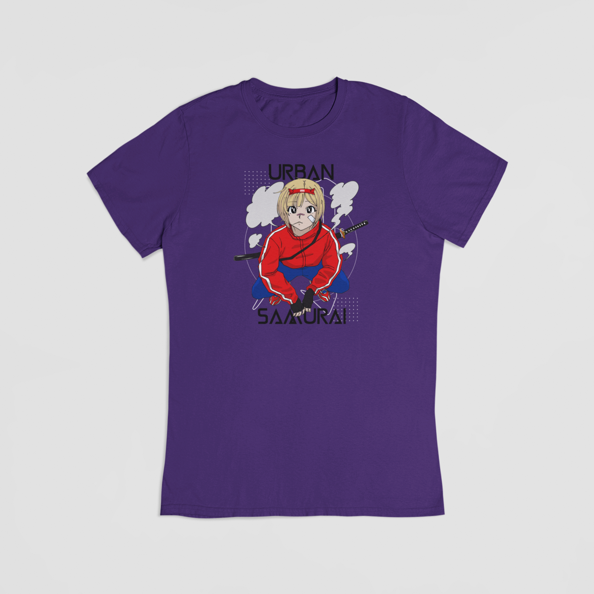 Urban samurai lilla T-shirt