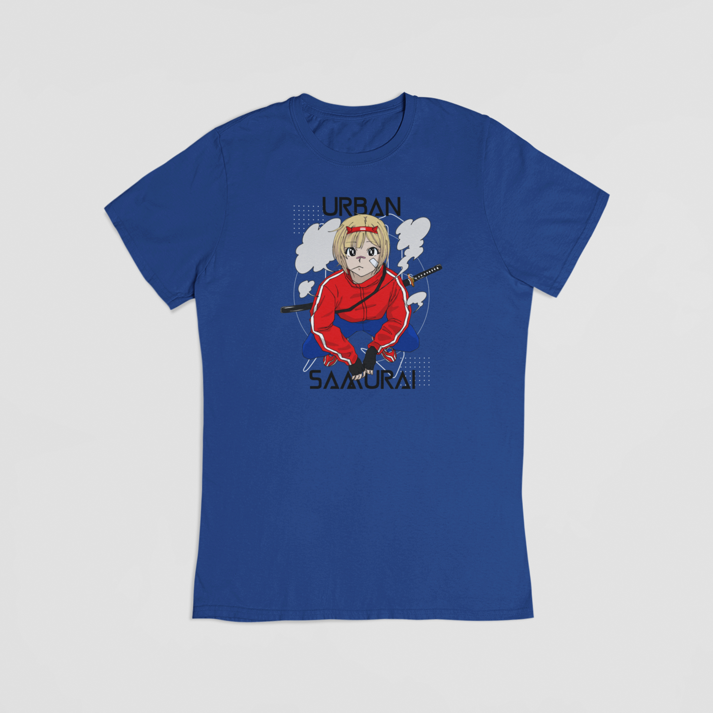 Urban samurai blå T-shirt