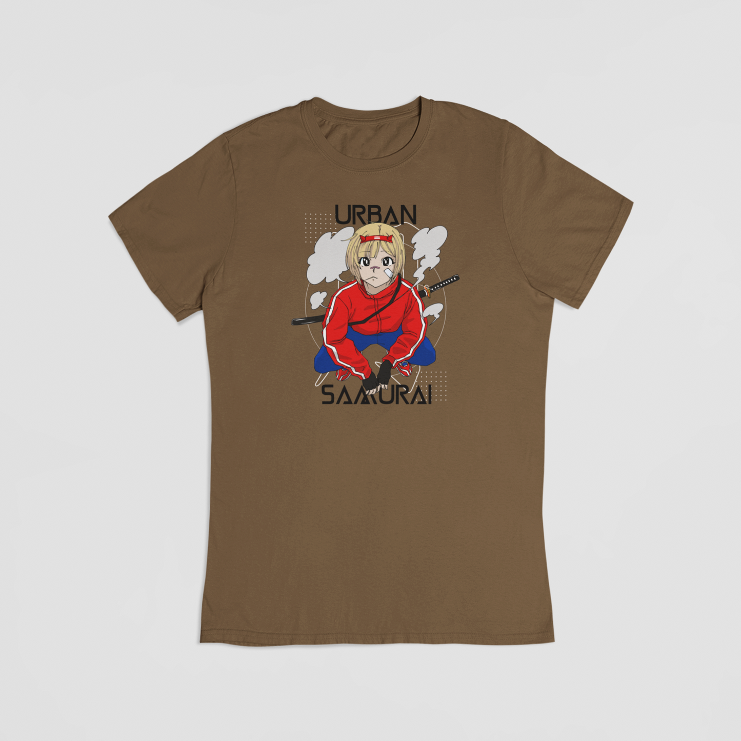 Urban samurai brun T-shirt
