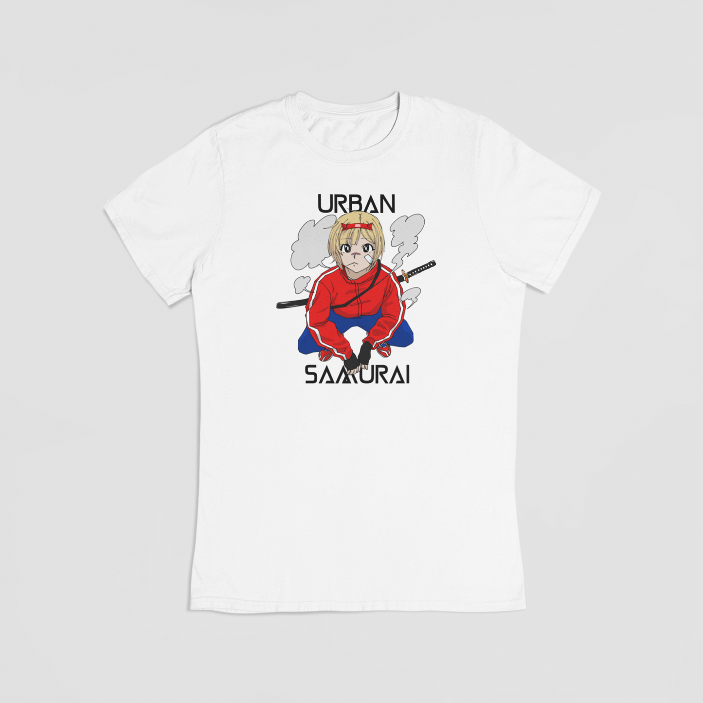 Urban samurai hvid T-shirt