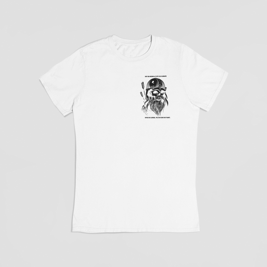 Bedre at stå og kæmpe hvid T-shirt