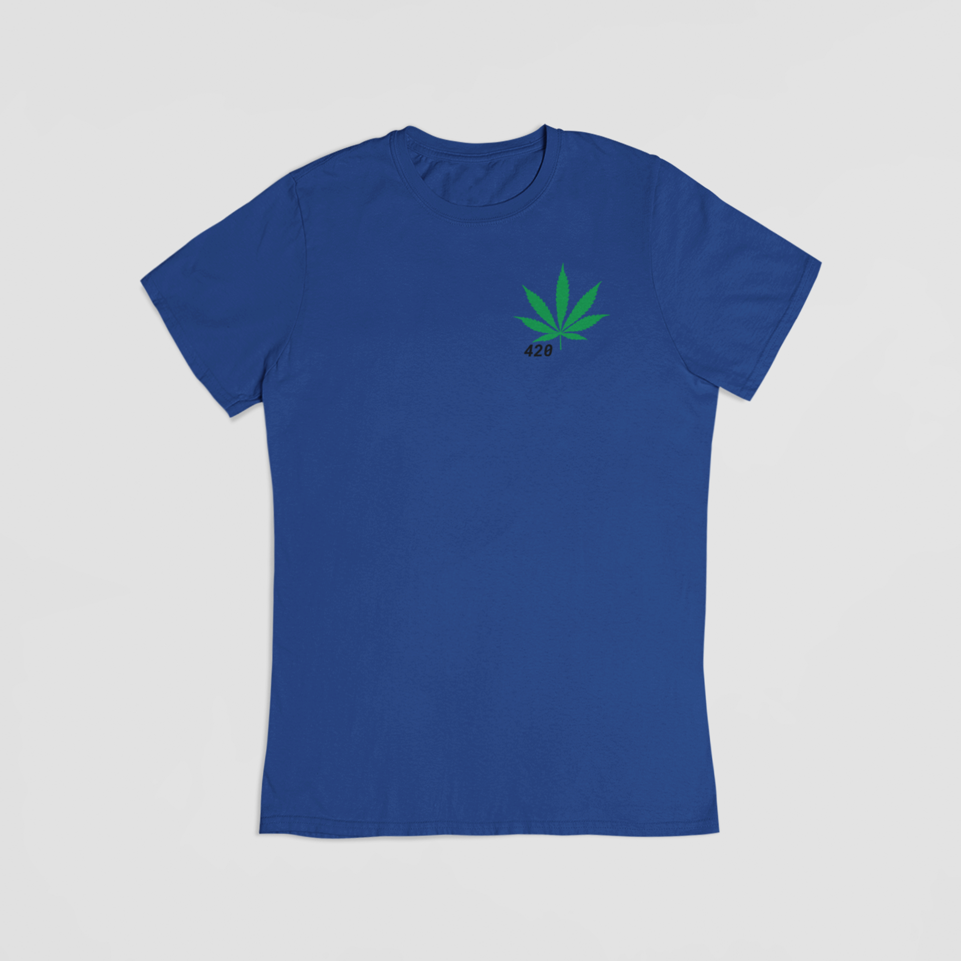 420 blå T-shirt