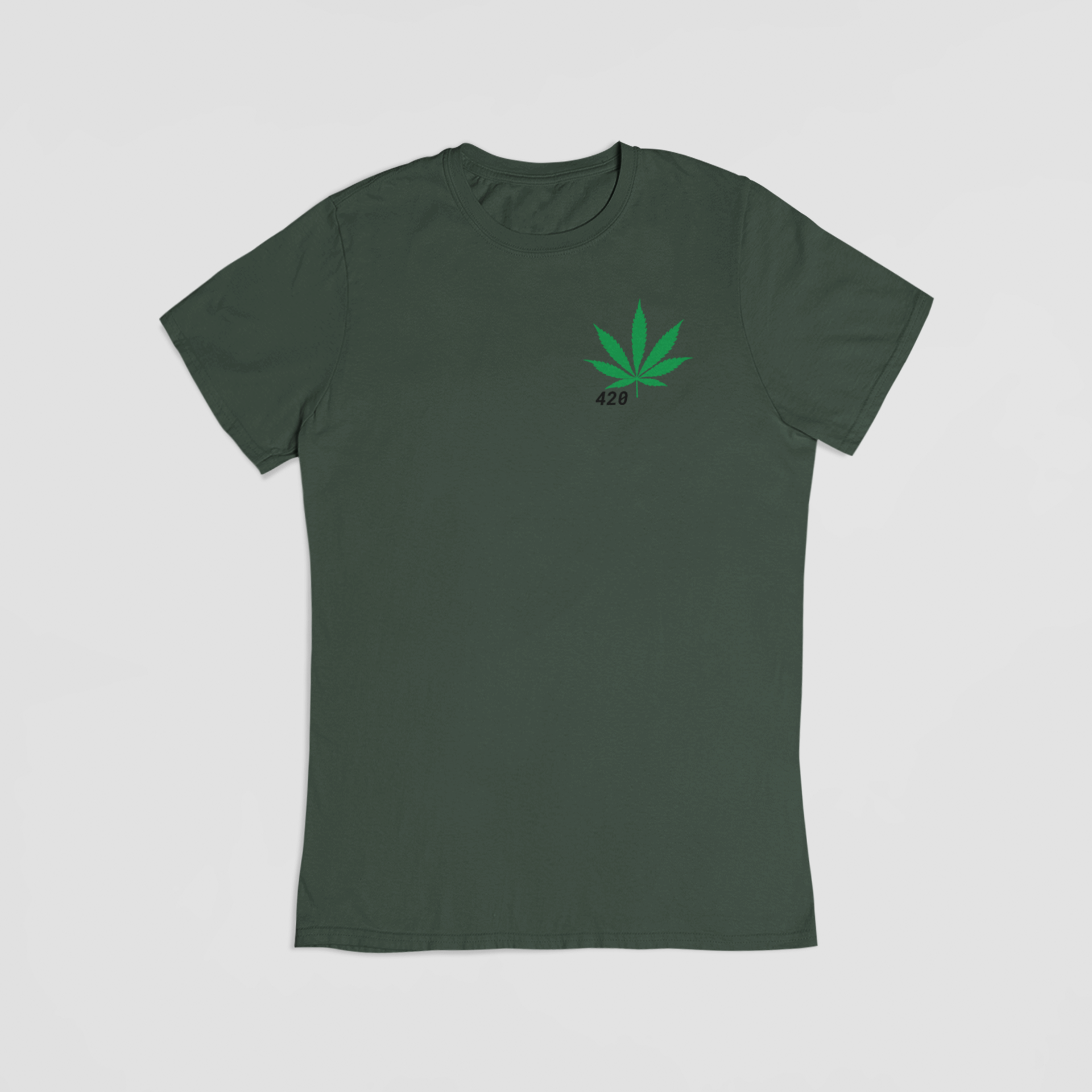 420 grøn T-shirt