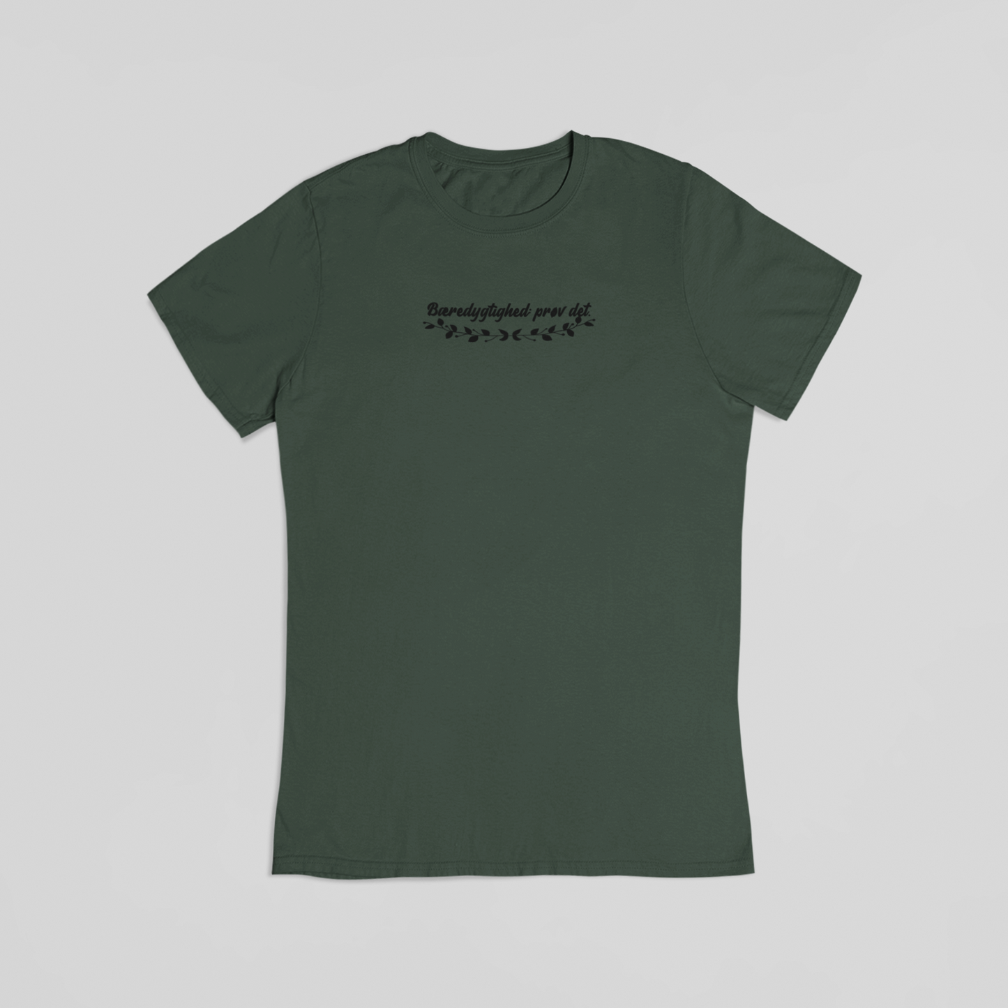 Bæredygtighed prøv det grøn T-shirt