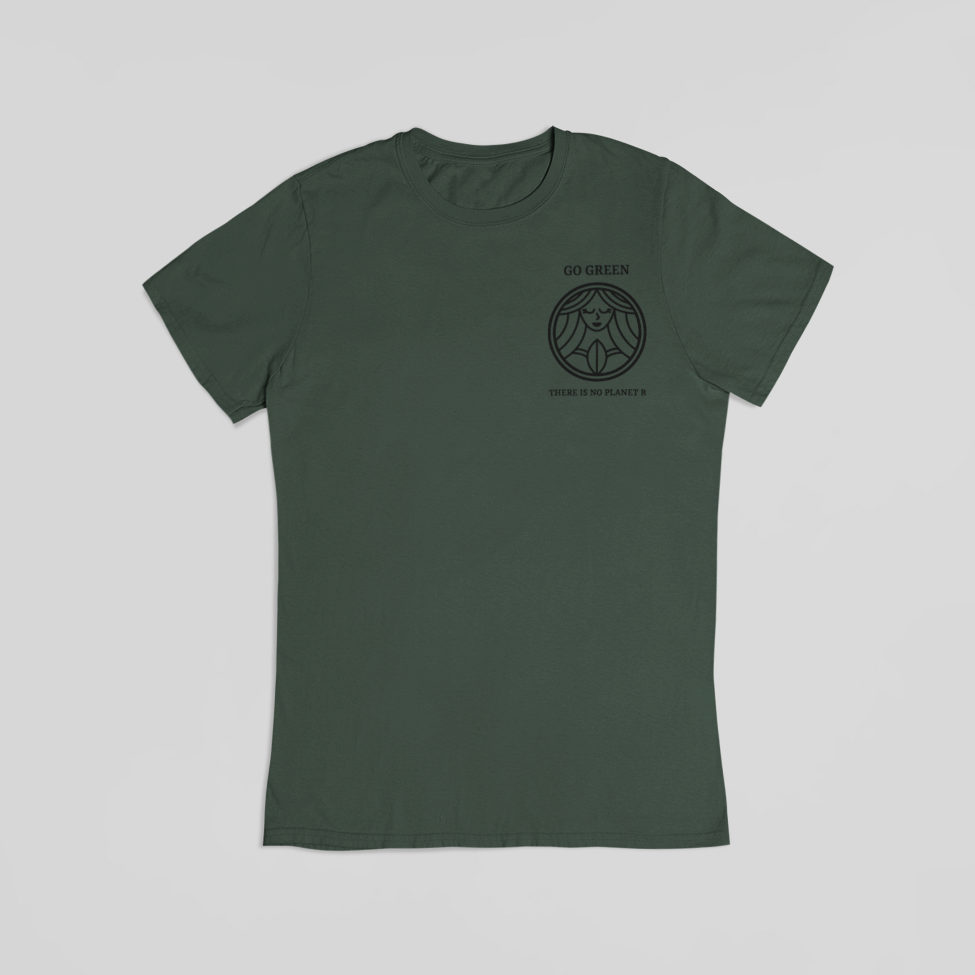 Go green no planet grøn - T-shirt