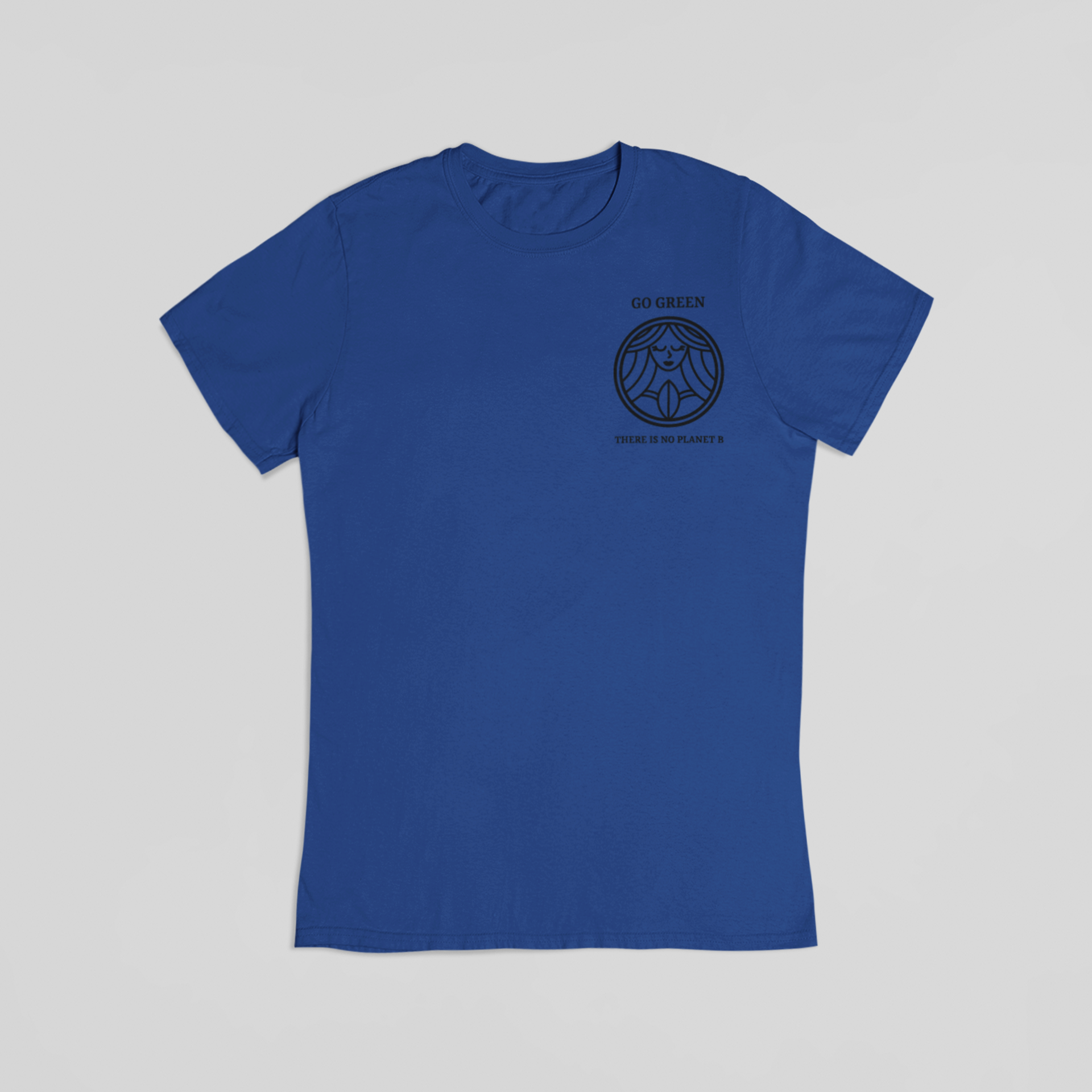 Go green no planet blå - T-shirt