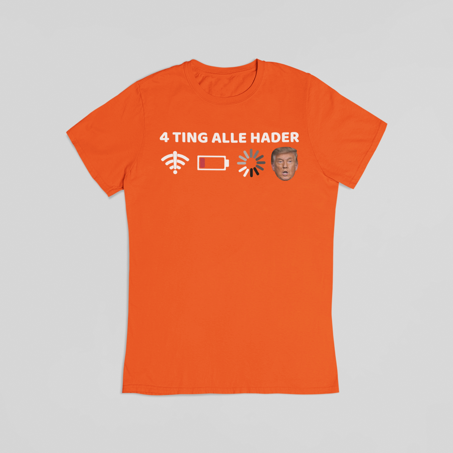 Hader trump orange t-shirt