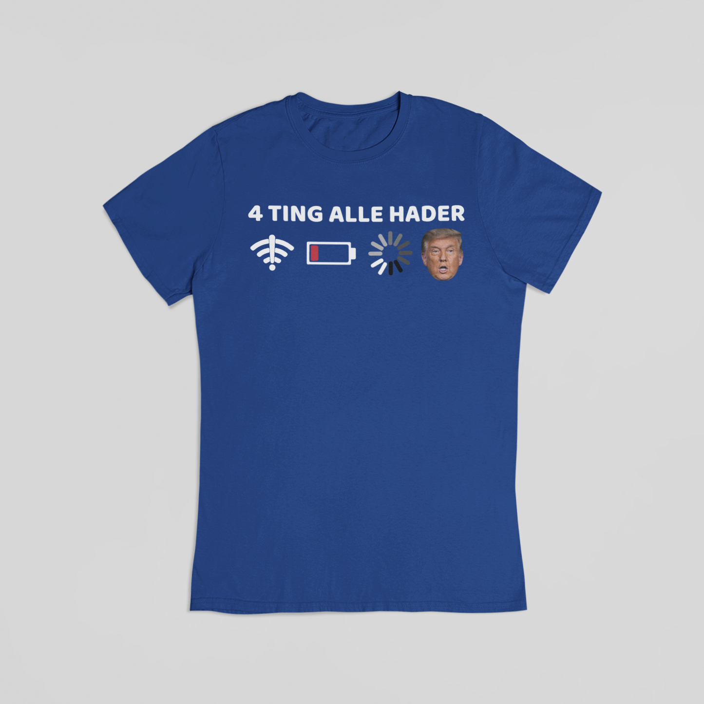 Hader trump blå t-shirt