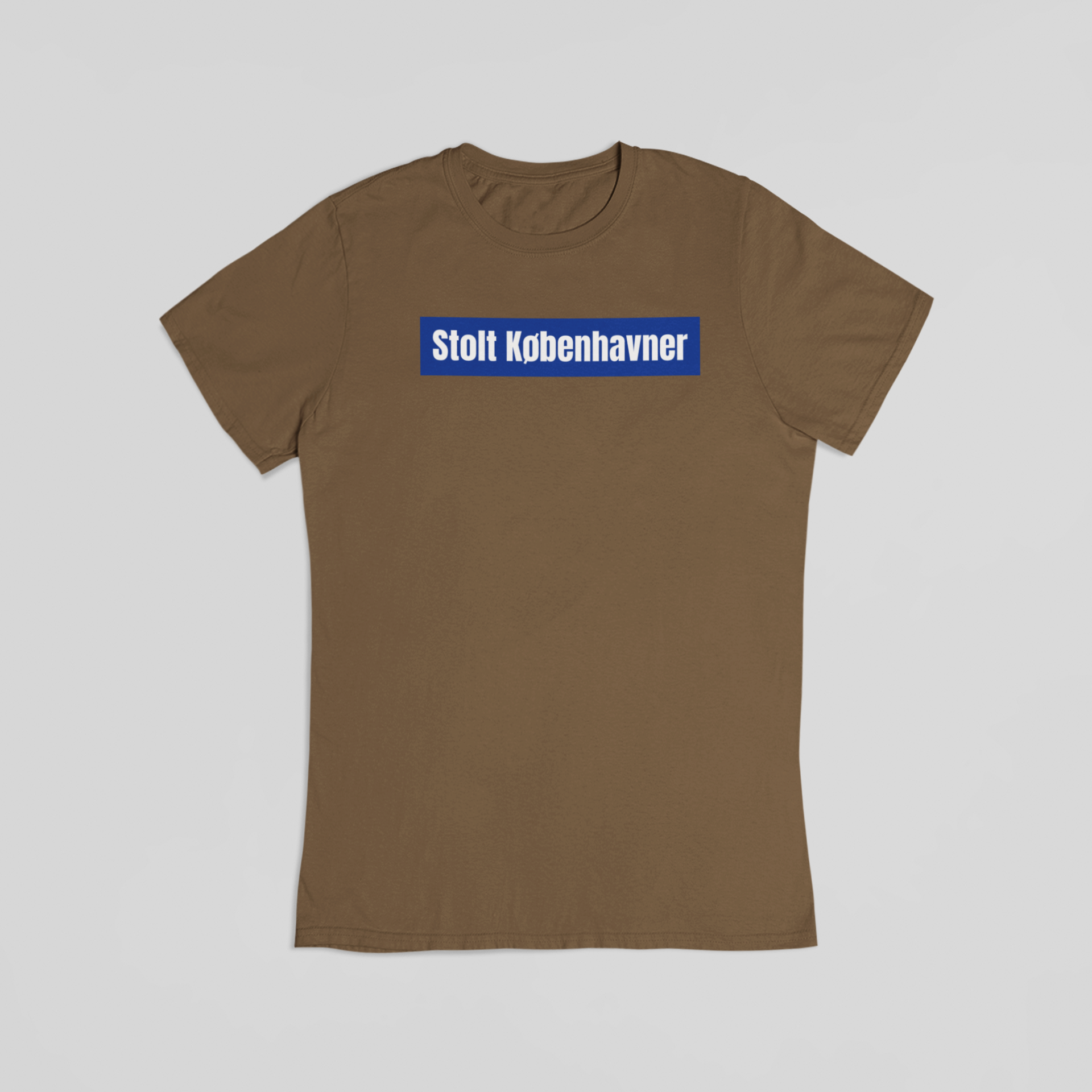 Stolt Københavner brun T-shirt
