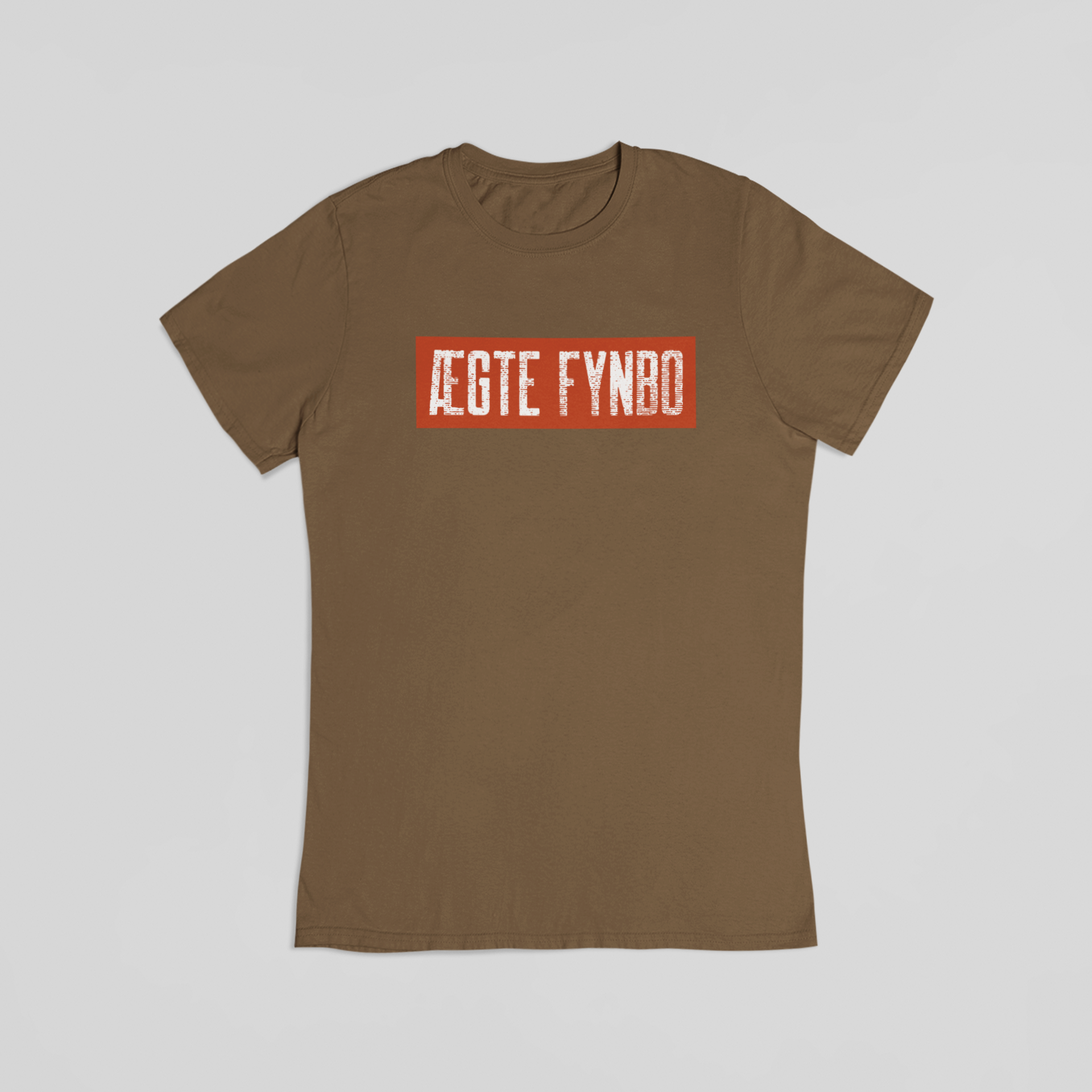 ÆGTE FYNBO brun T-shirt