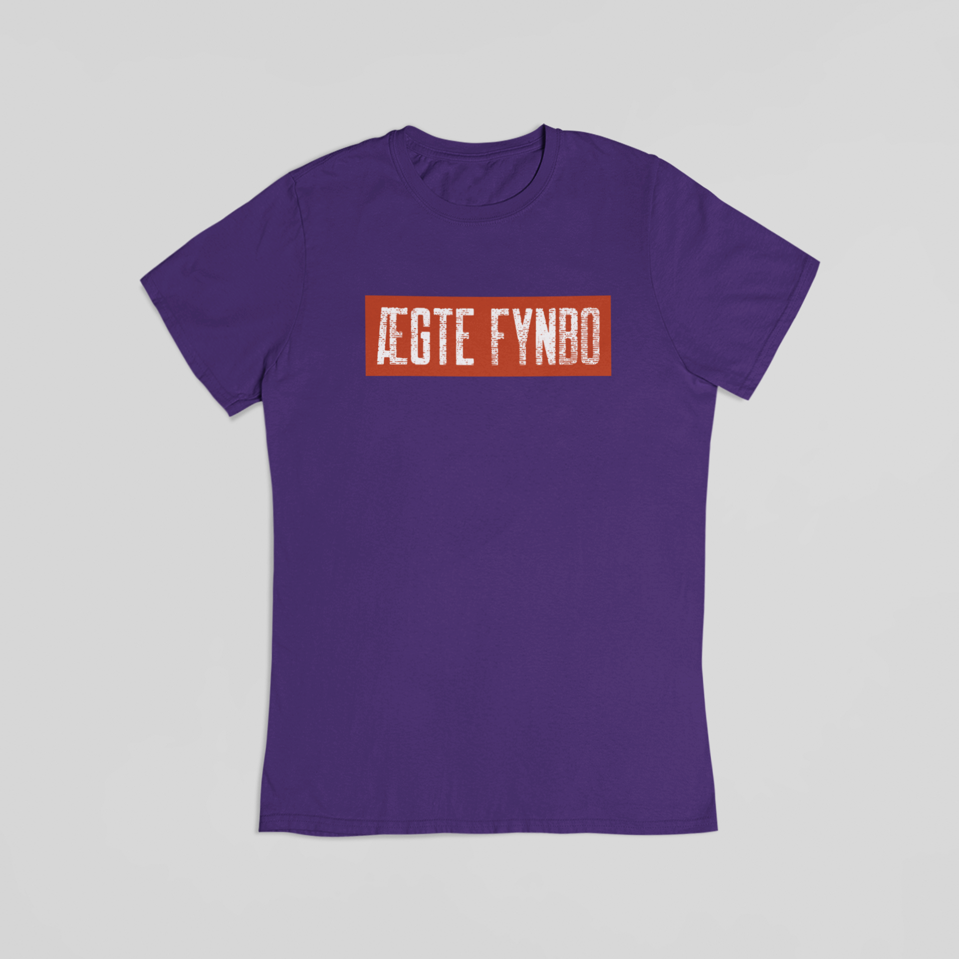 ÆGTE FYNBO lilla T-shirt