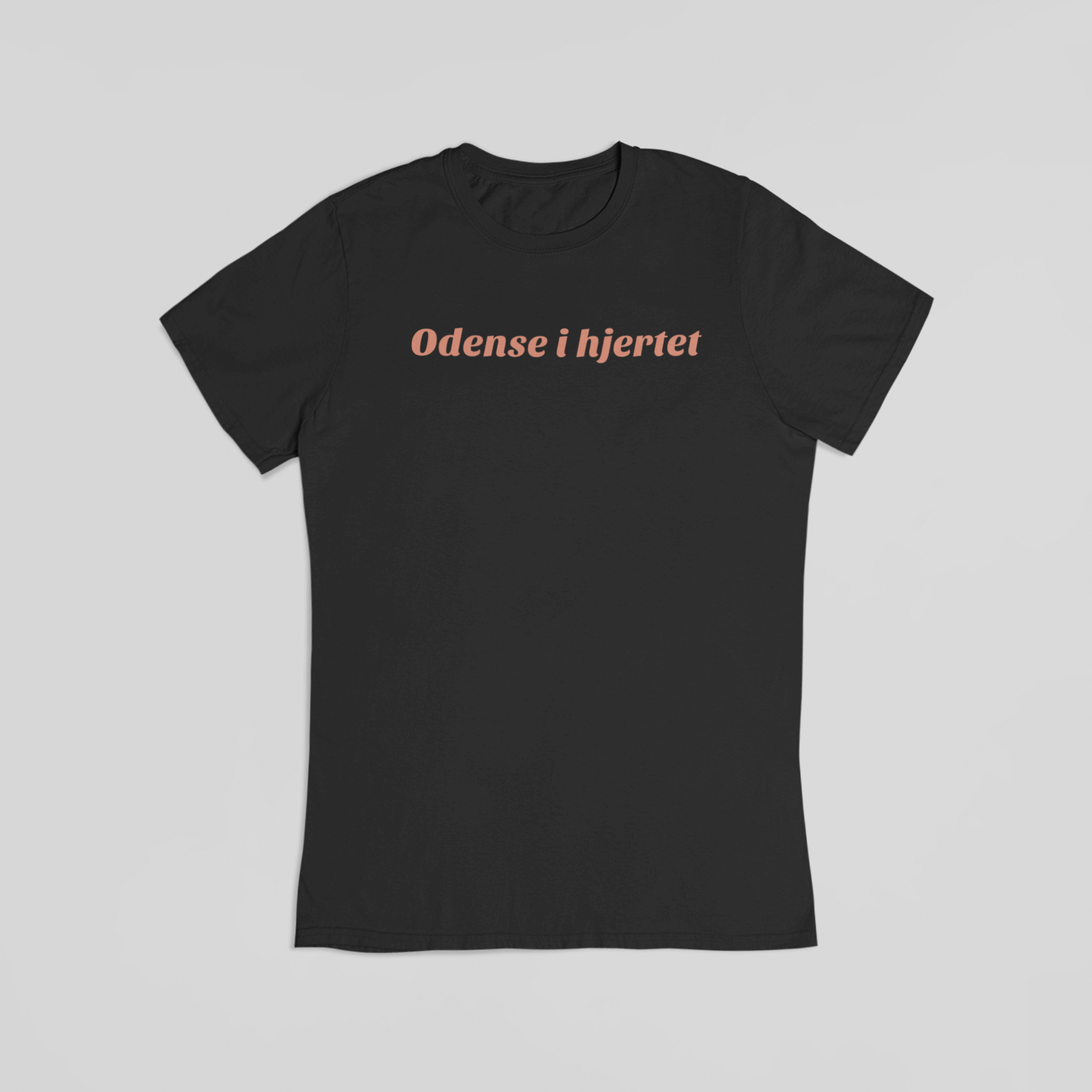 Odense i hjertet sort T-shirt