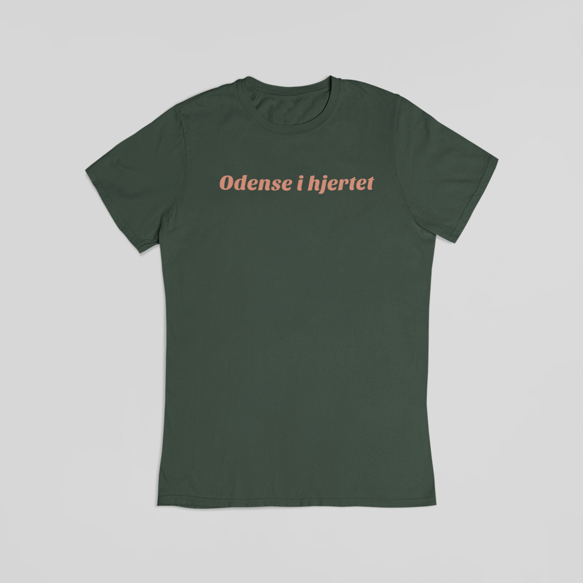 Odense i hjertet grøn T-shirt