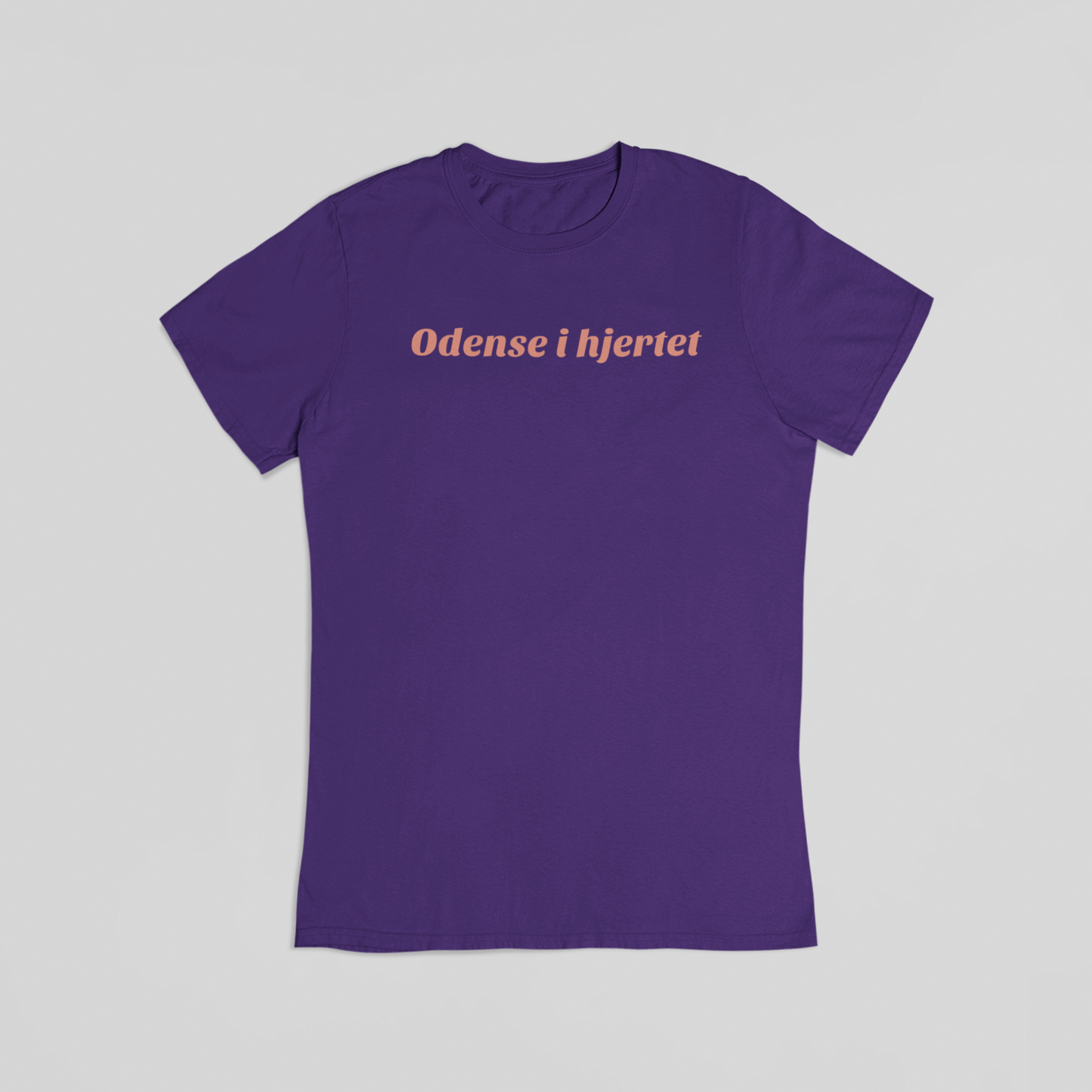 Odense i hjertet lilla T-shirt