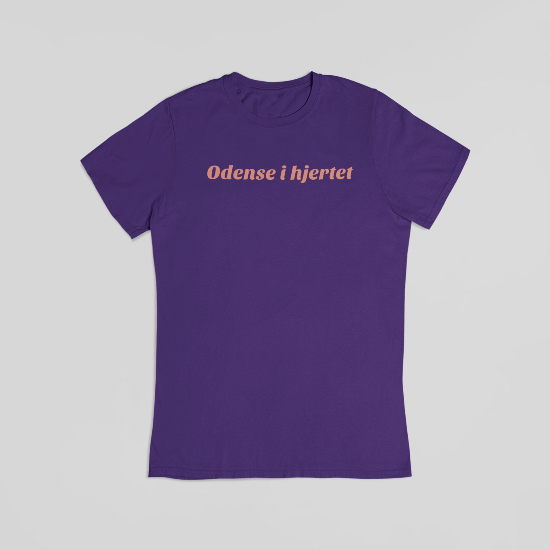 Odense i hjertet lilla T-shirt