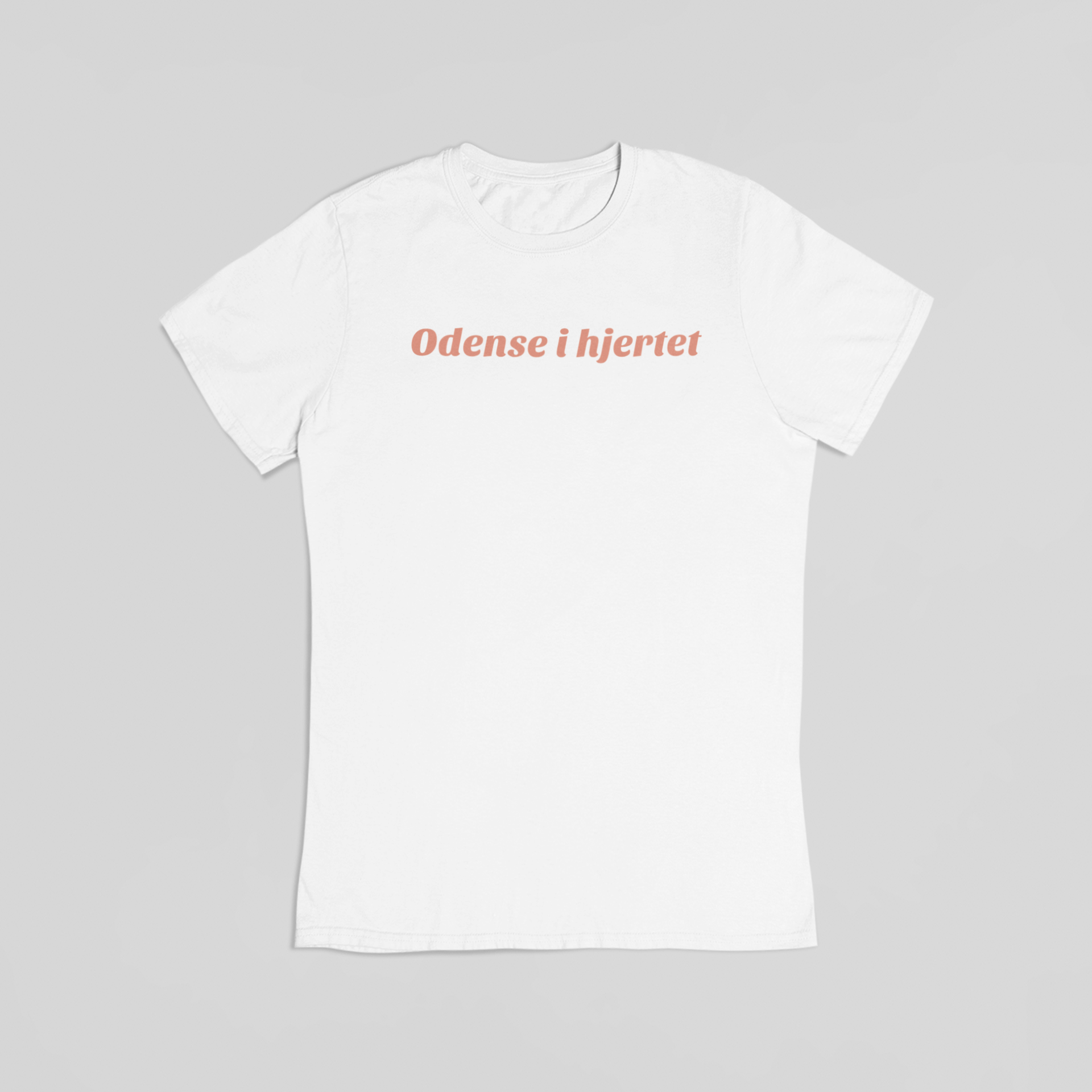 Odense i hjertet hvid T-shirt