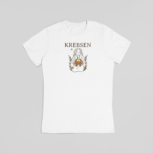 Krebs stjernetegn hvid T-shirt