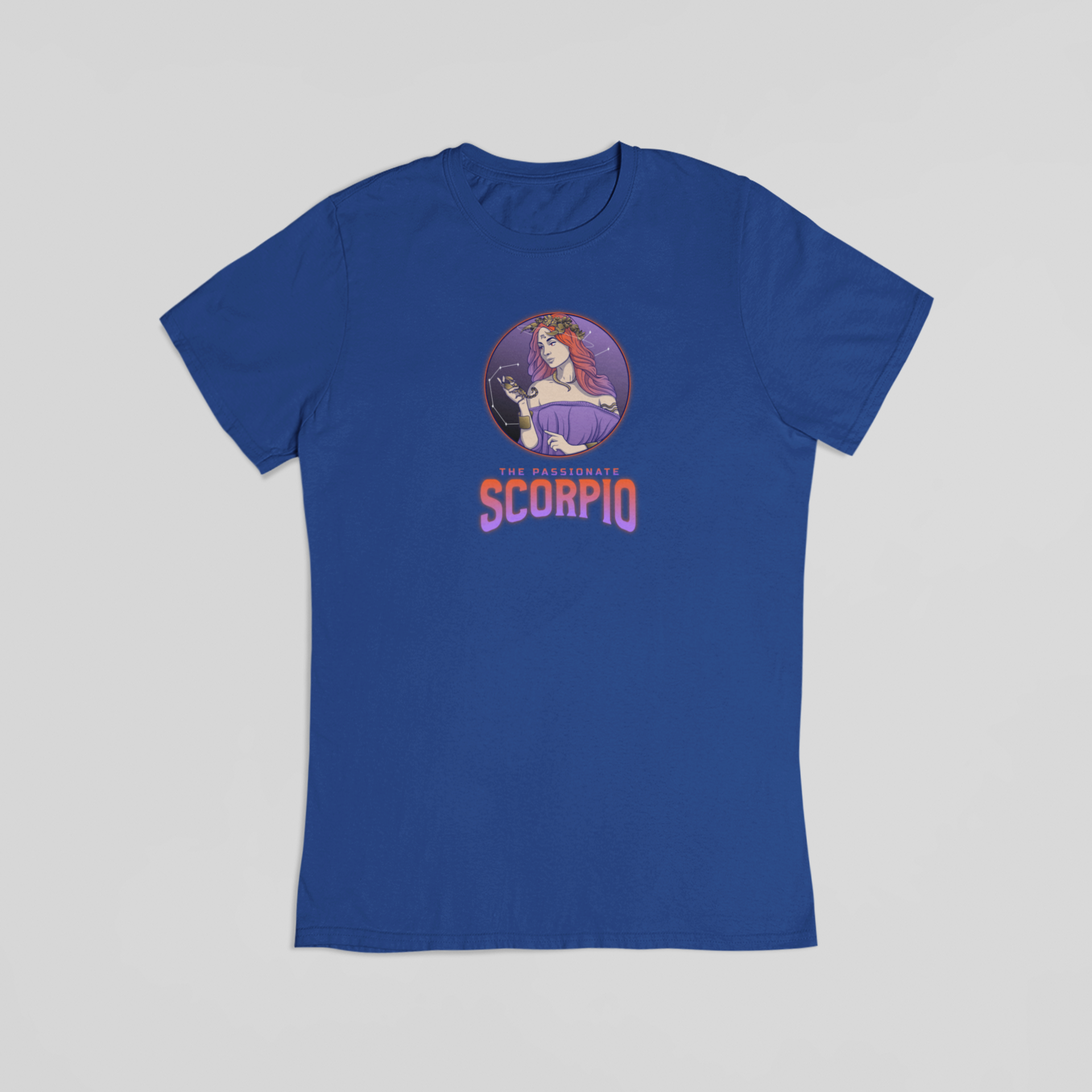 Scorpio blå T-shirt