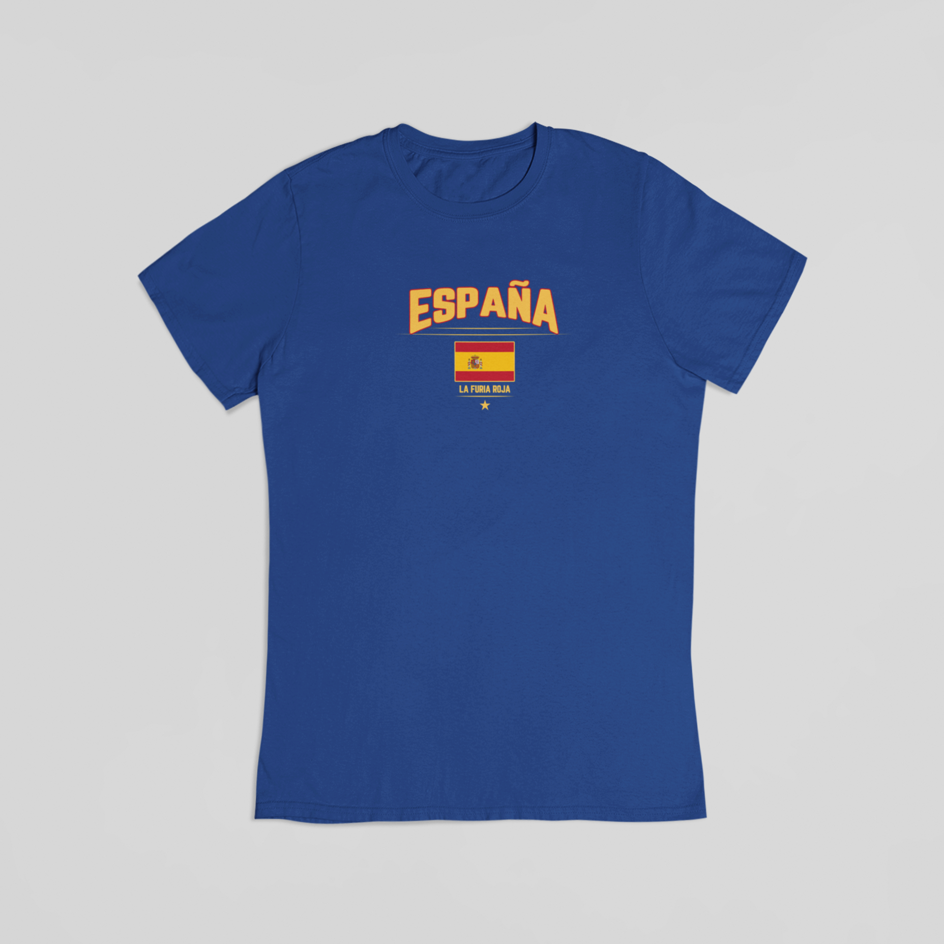 Espana la furia roja blå T-shirt