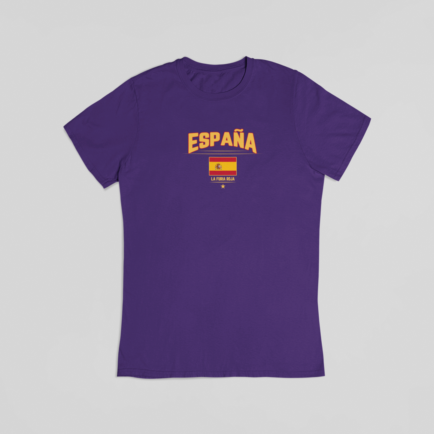 Espana la furia roja lilla T-shirt