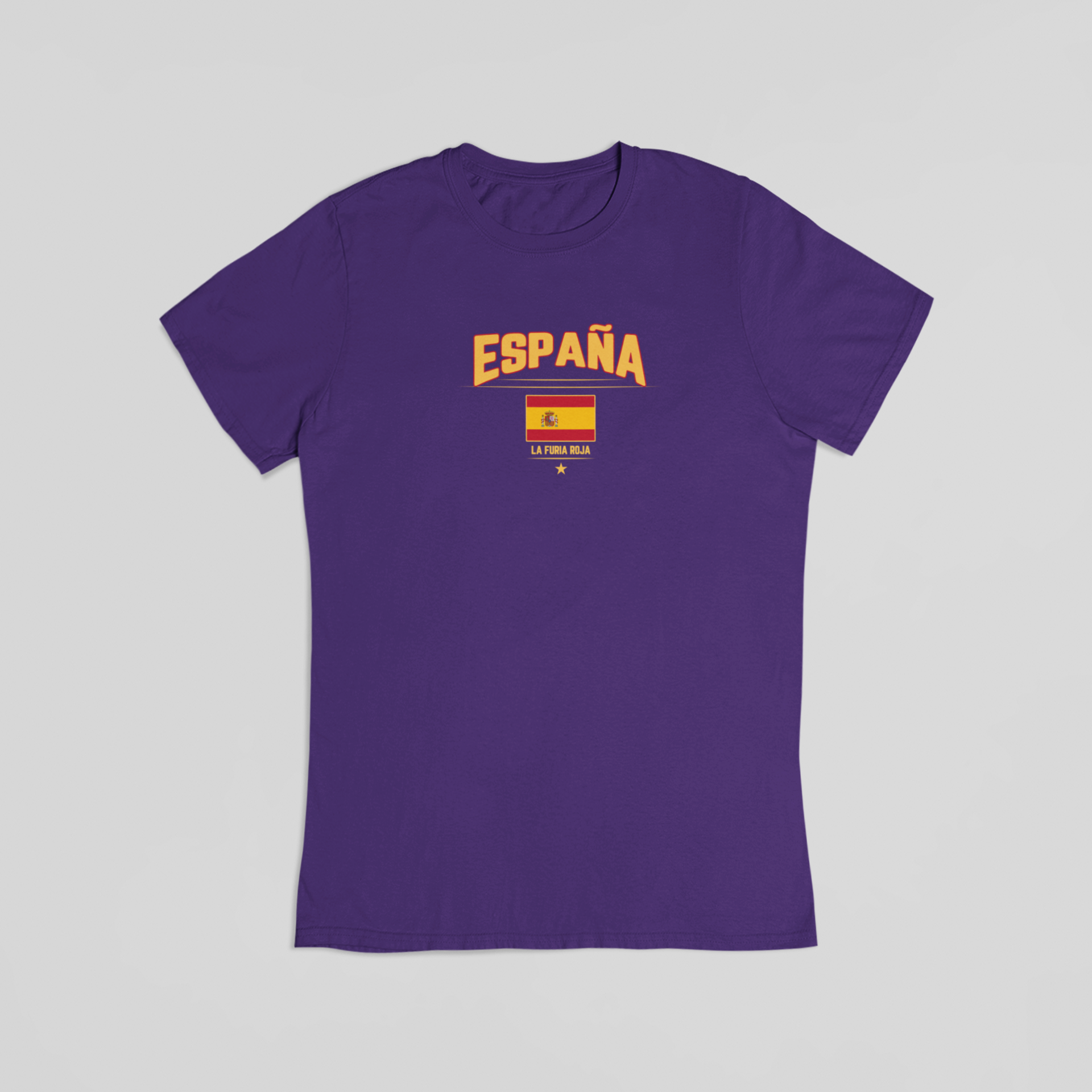 Espana la furia roja lilla T-shirt
