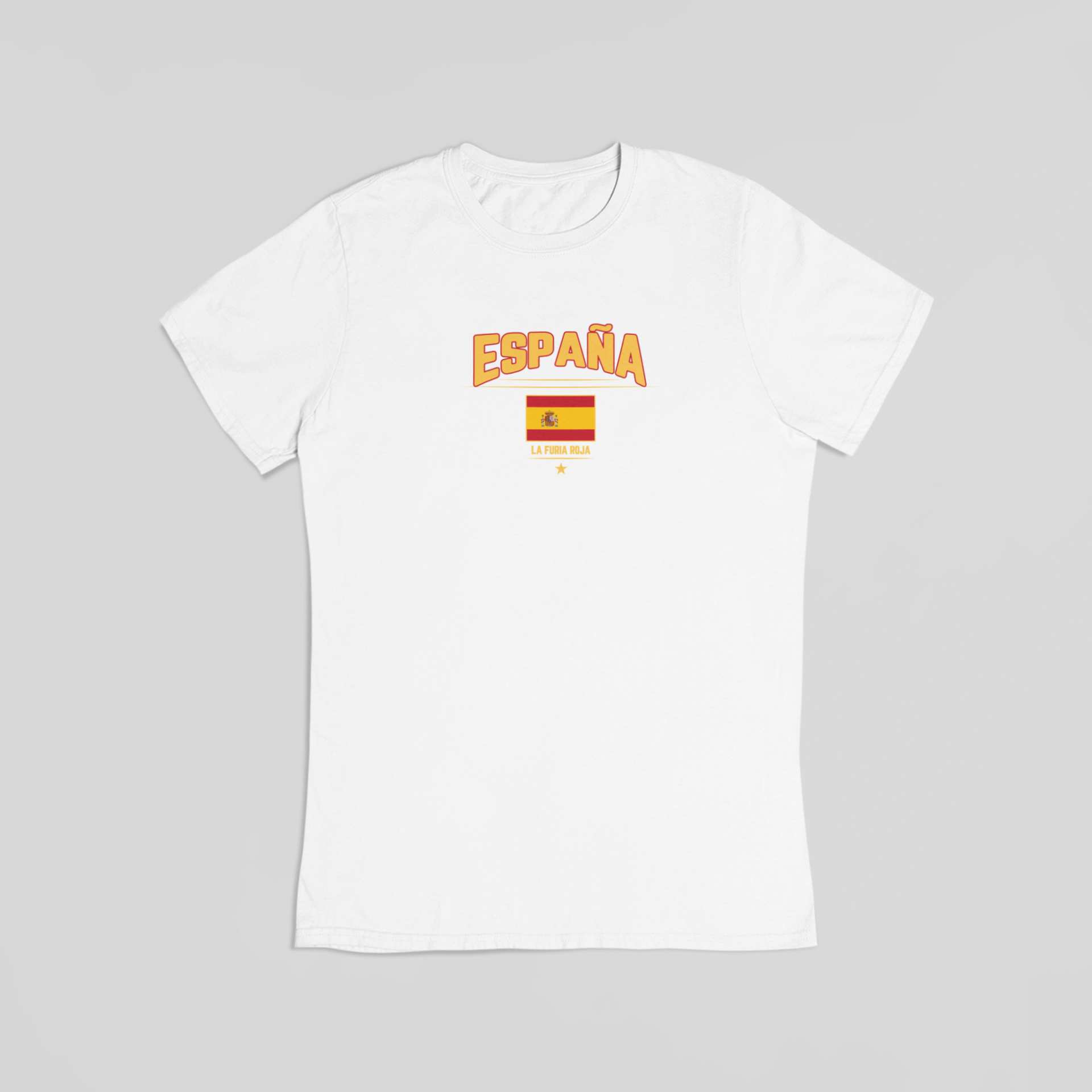 Espana la furia roja hvid T-shirt