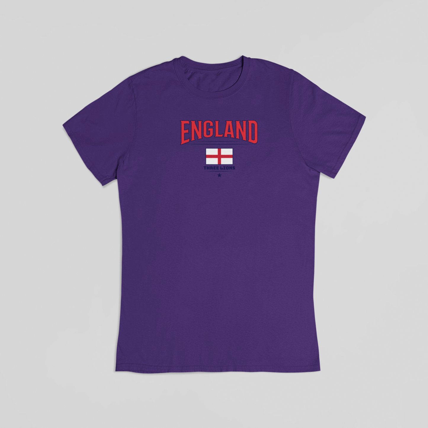 England Three Lions lilla T-shirt