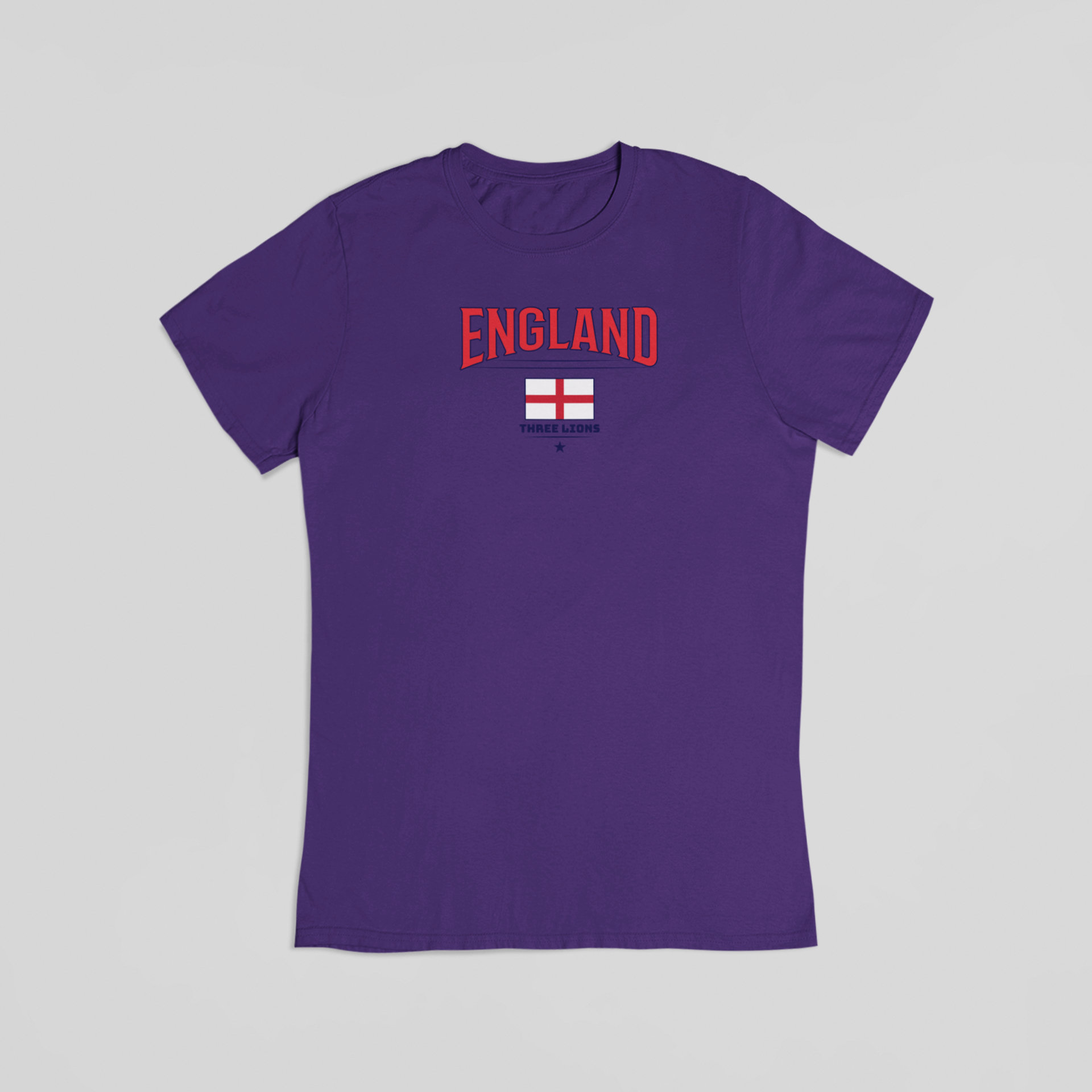 England Three Lions lilla T-shirt
