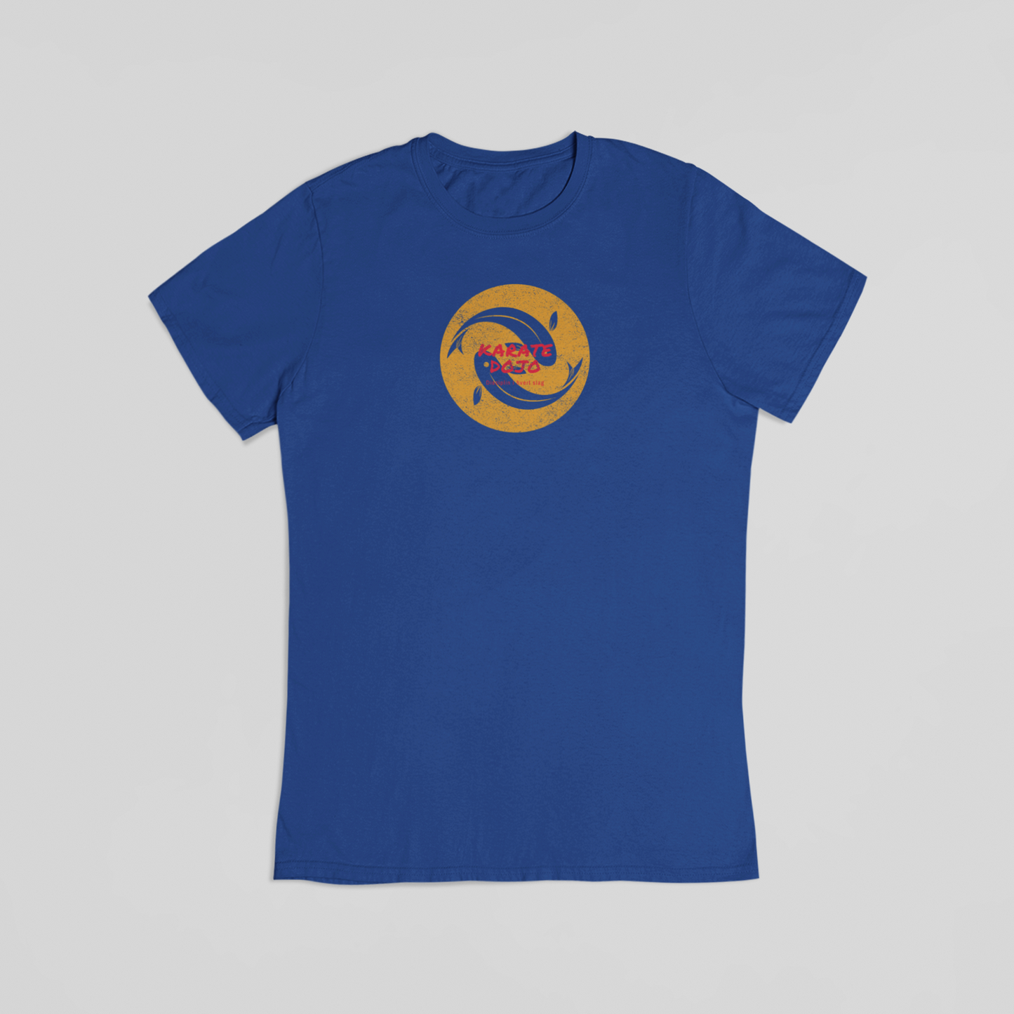 Karate dojo blå T-shirt