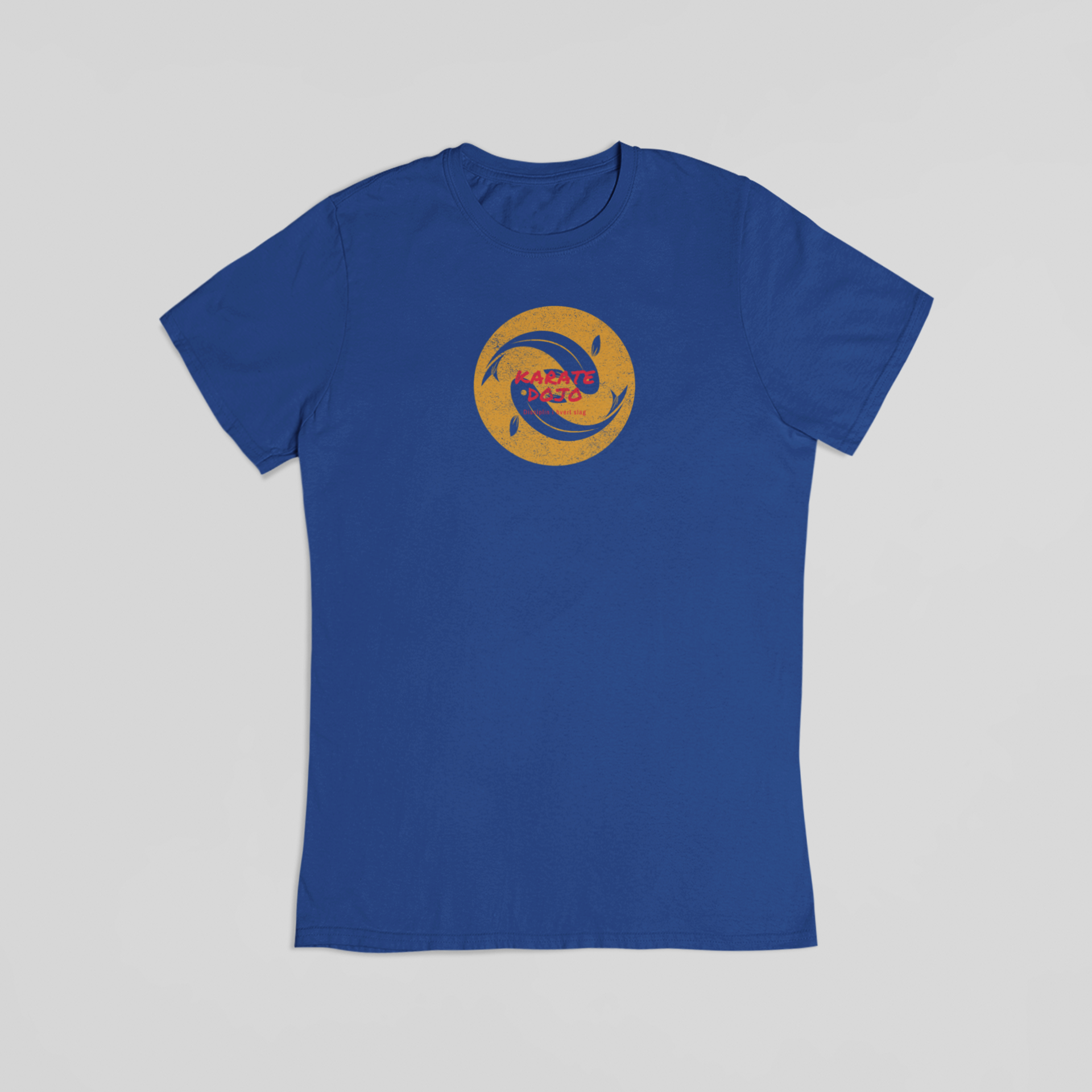 Karate dojo blå T-shirt