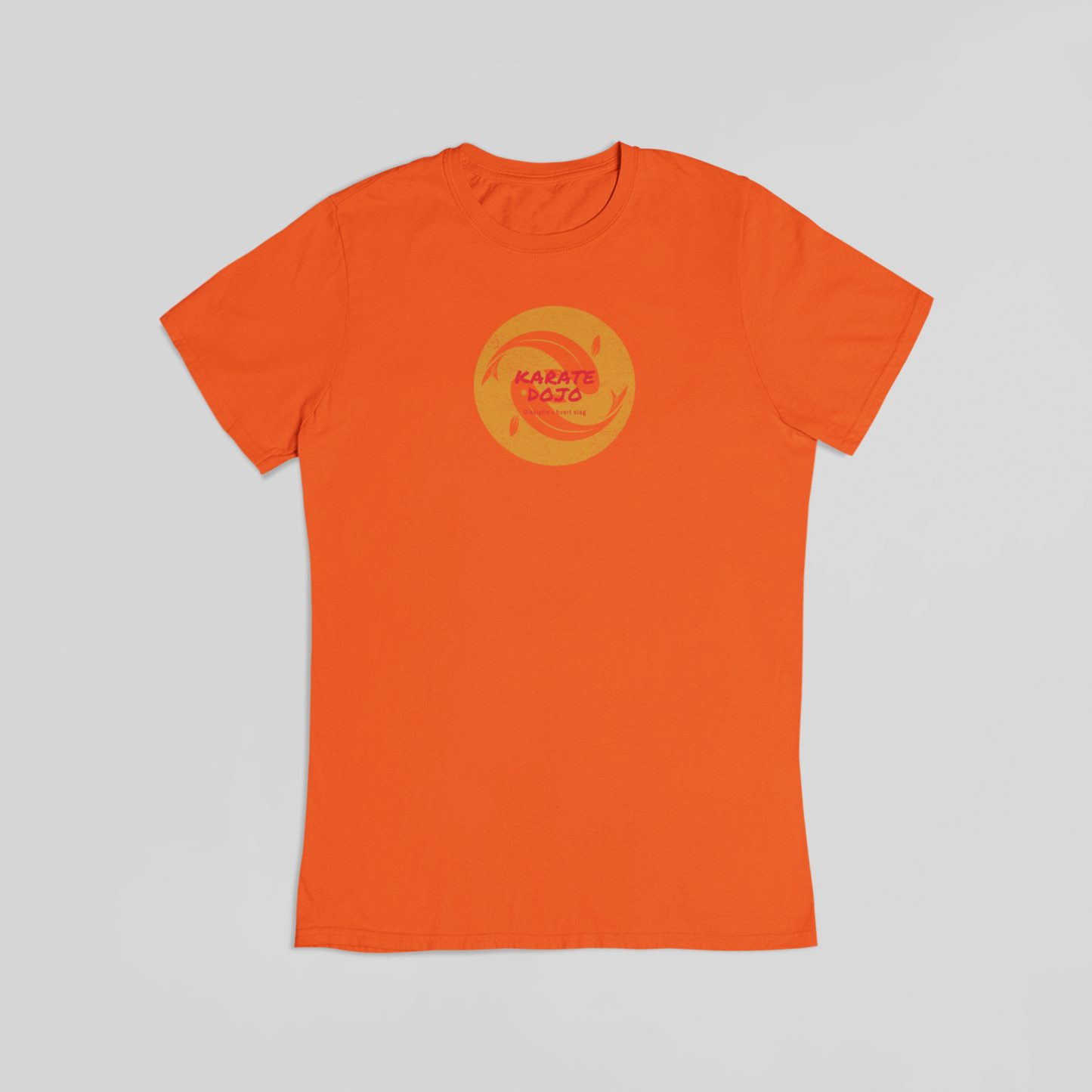 Karate dojo orange T-shirt