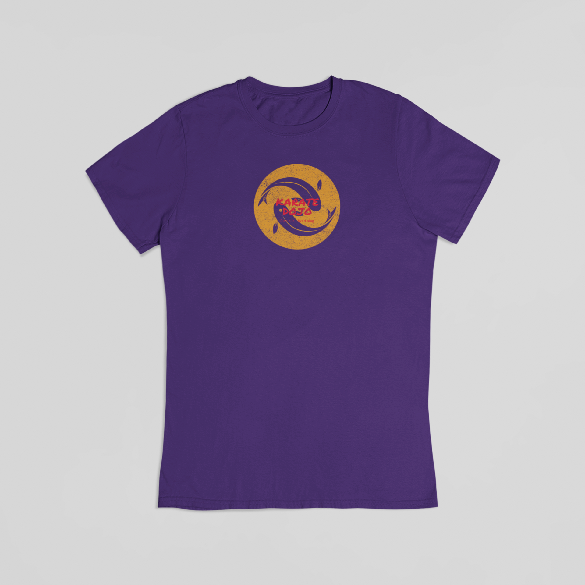 Karate dojo lilla T-shirt