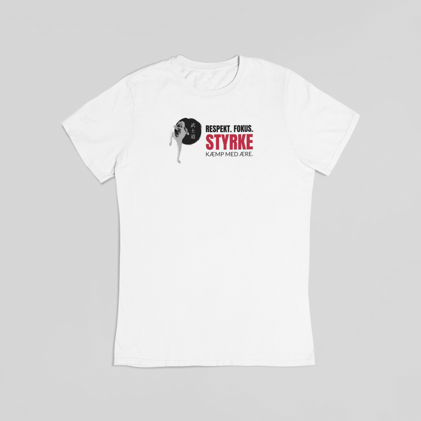 Kæmp med ære hvid T-shirt