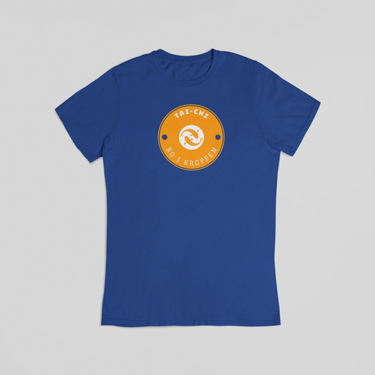 tai chi blå T-shirt